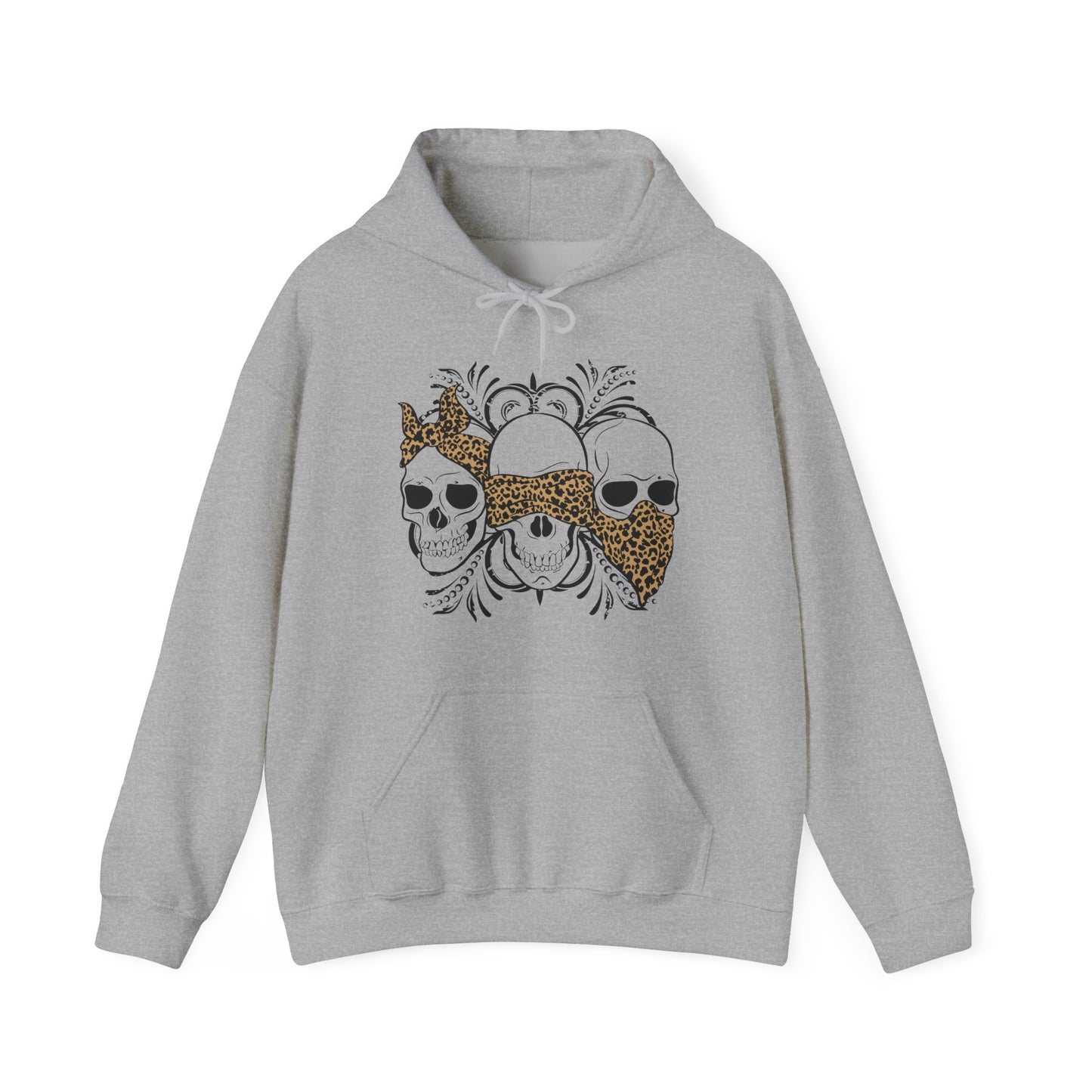 Three Skull Head - Men's Hoodie