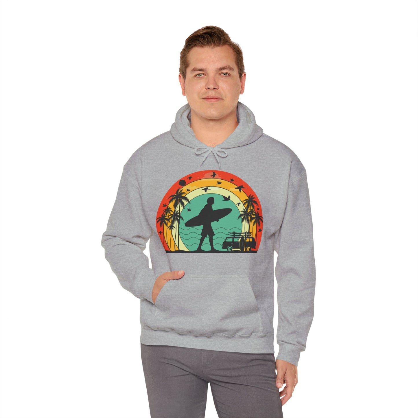 Retro Vintage Surfer Men's Hoodie