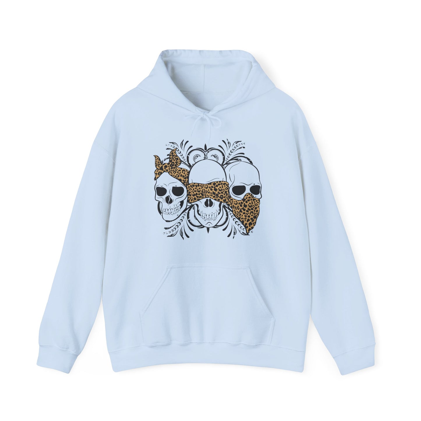 Three Skull Head - Men's Hoodie
