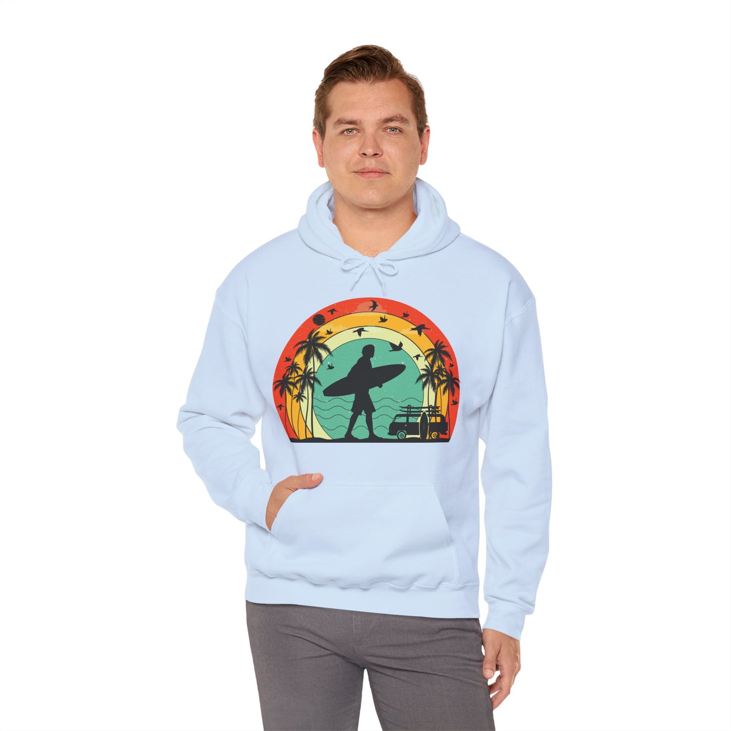 Retro Vintage Surfer Men's Hoodie