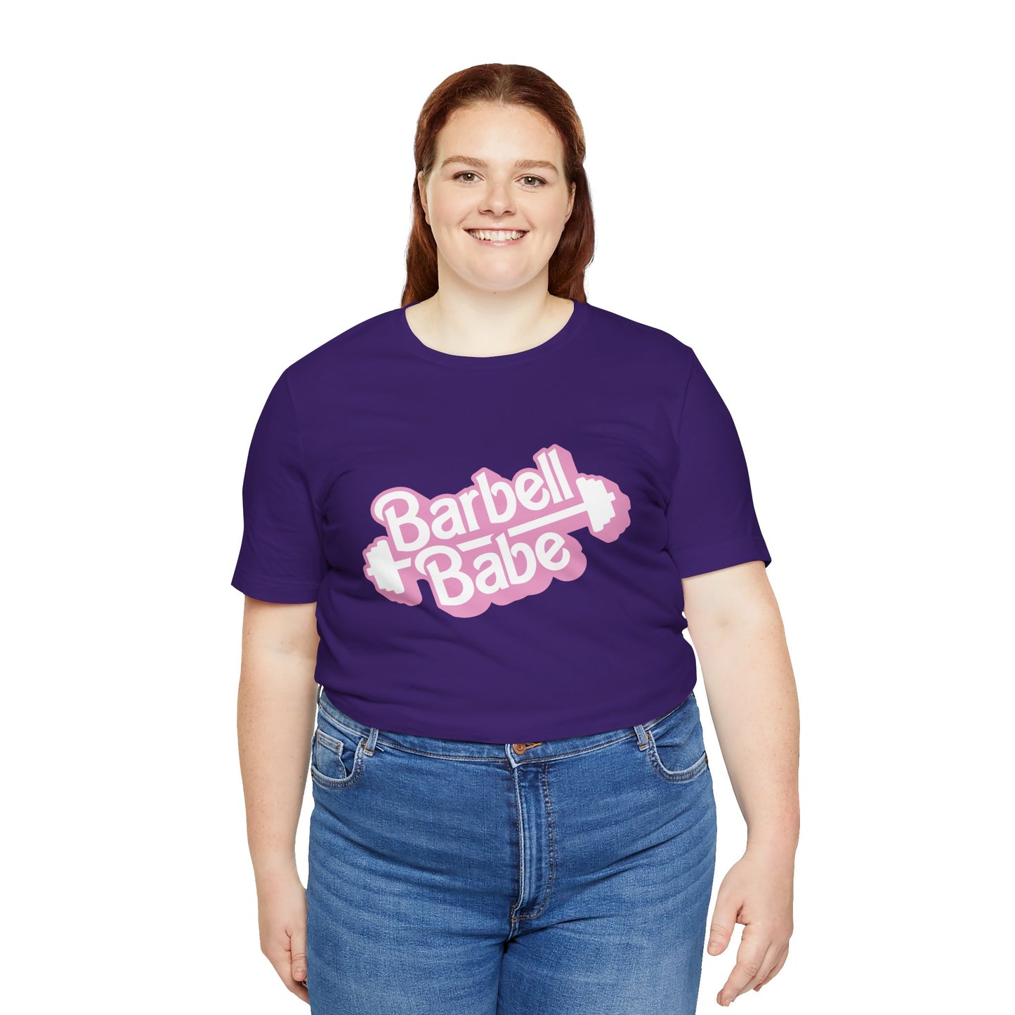 Women's Barbell Babe Tee - Girly and Cute Design