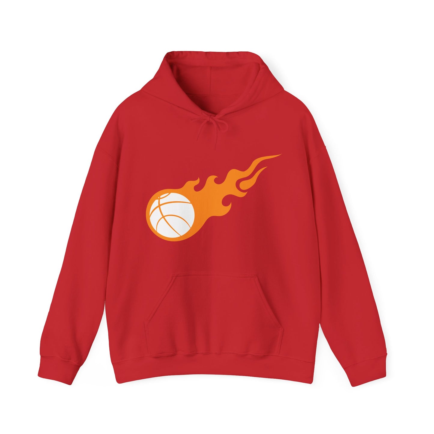 Fire Basketball Hoodie - Men's Varsity Hooded Sweatshirt