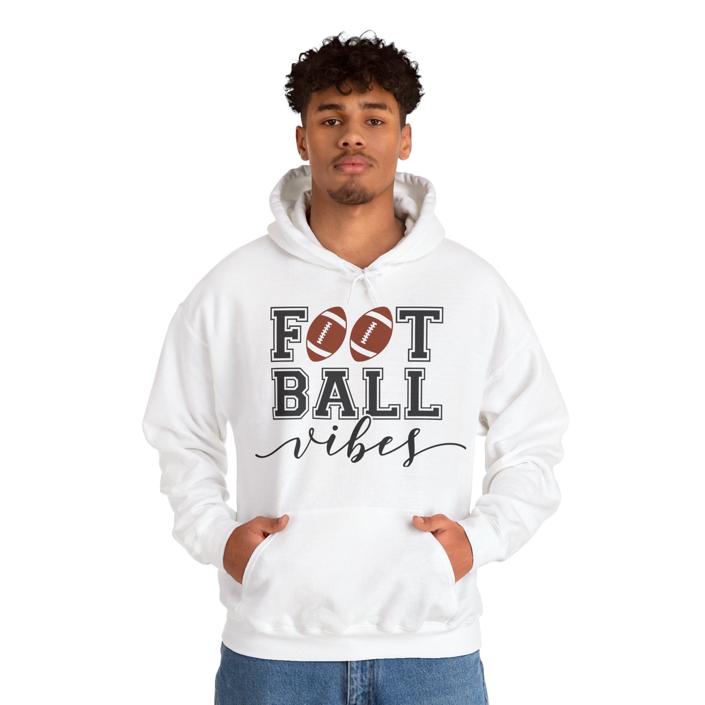 Football Vibes Men's Hoodie - Sporty Athletic Apparel