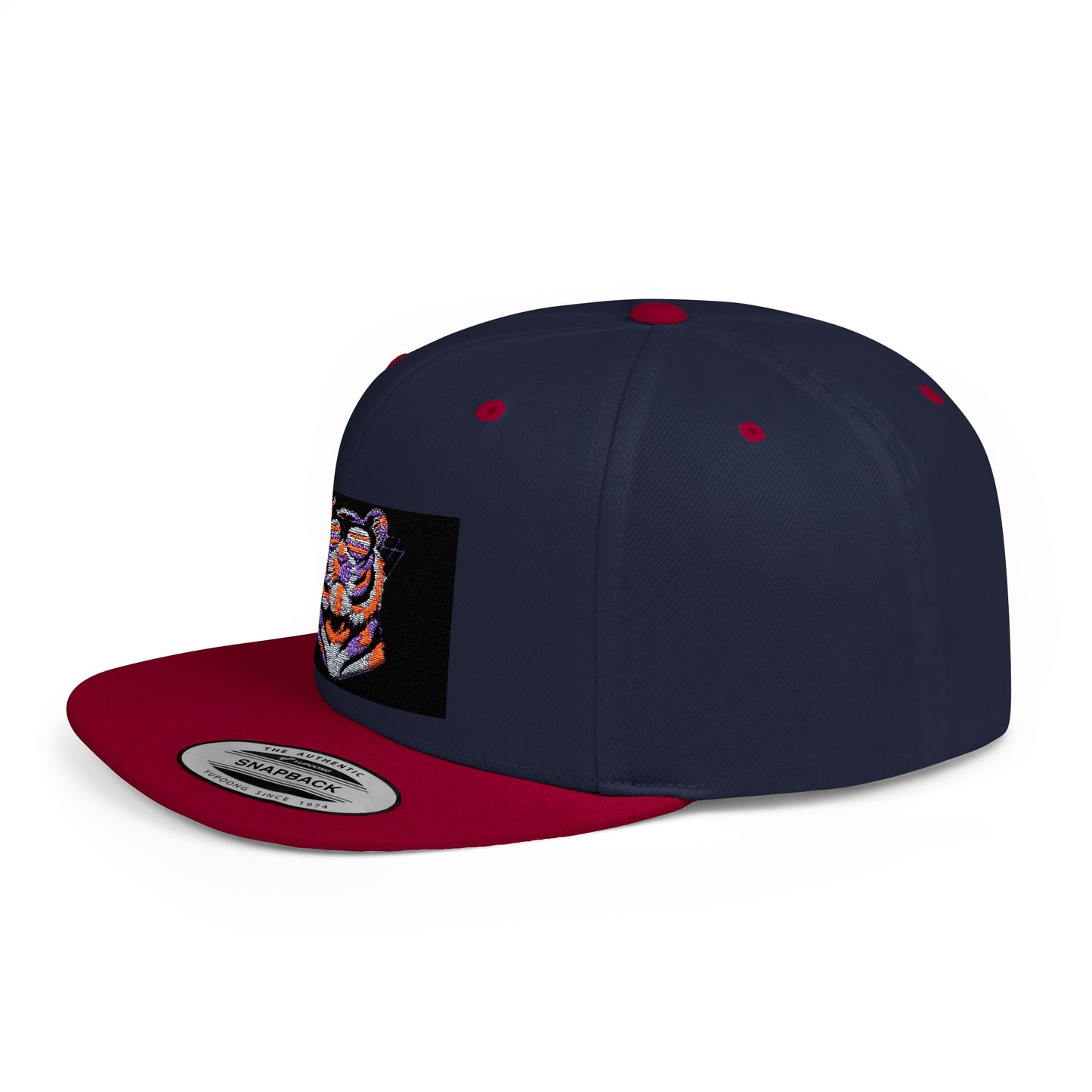 Vibrant Tiger Snapback Hat - Trendy Style for Animal Lovers