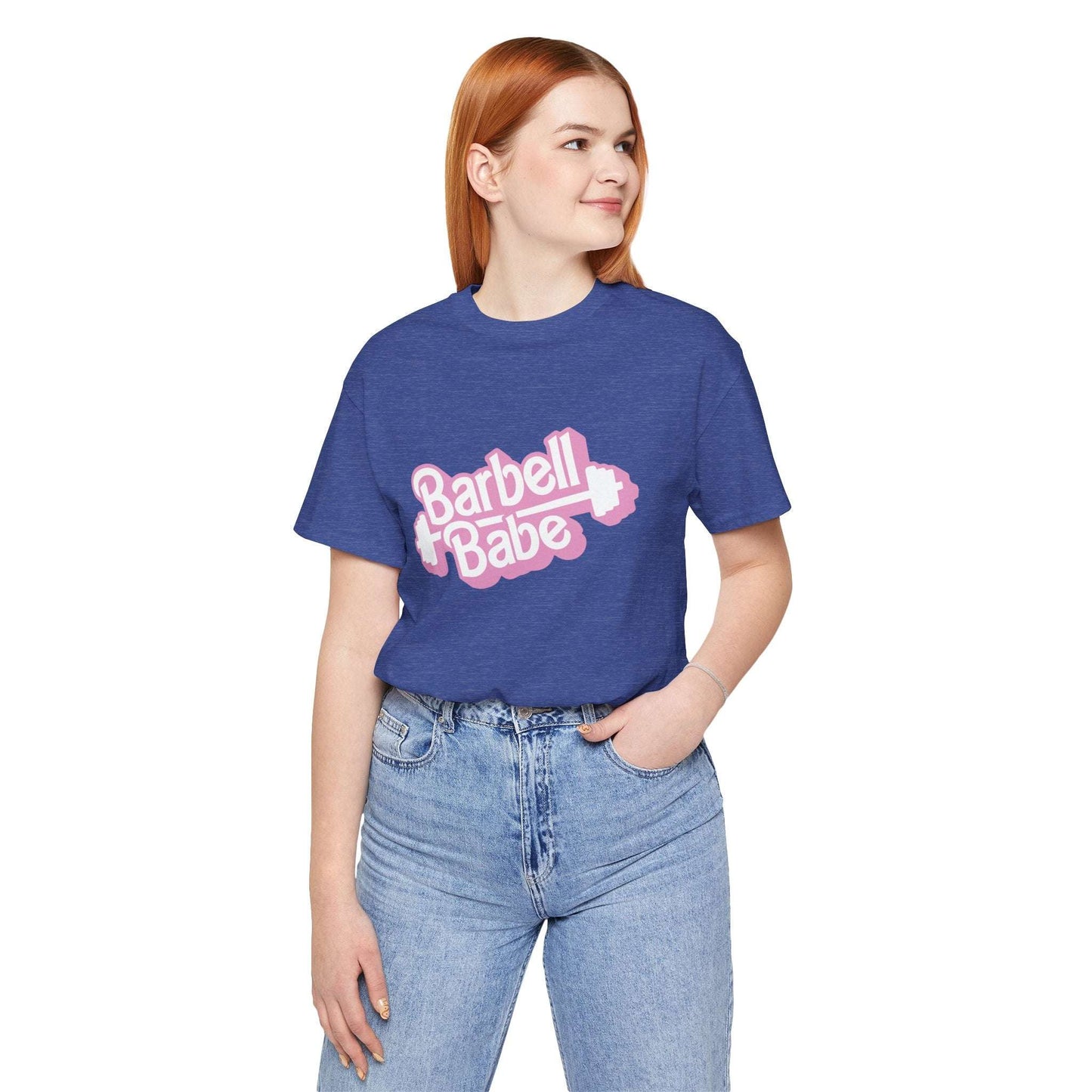 Women's Barbell Babe Tee - Girly and Cute Design