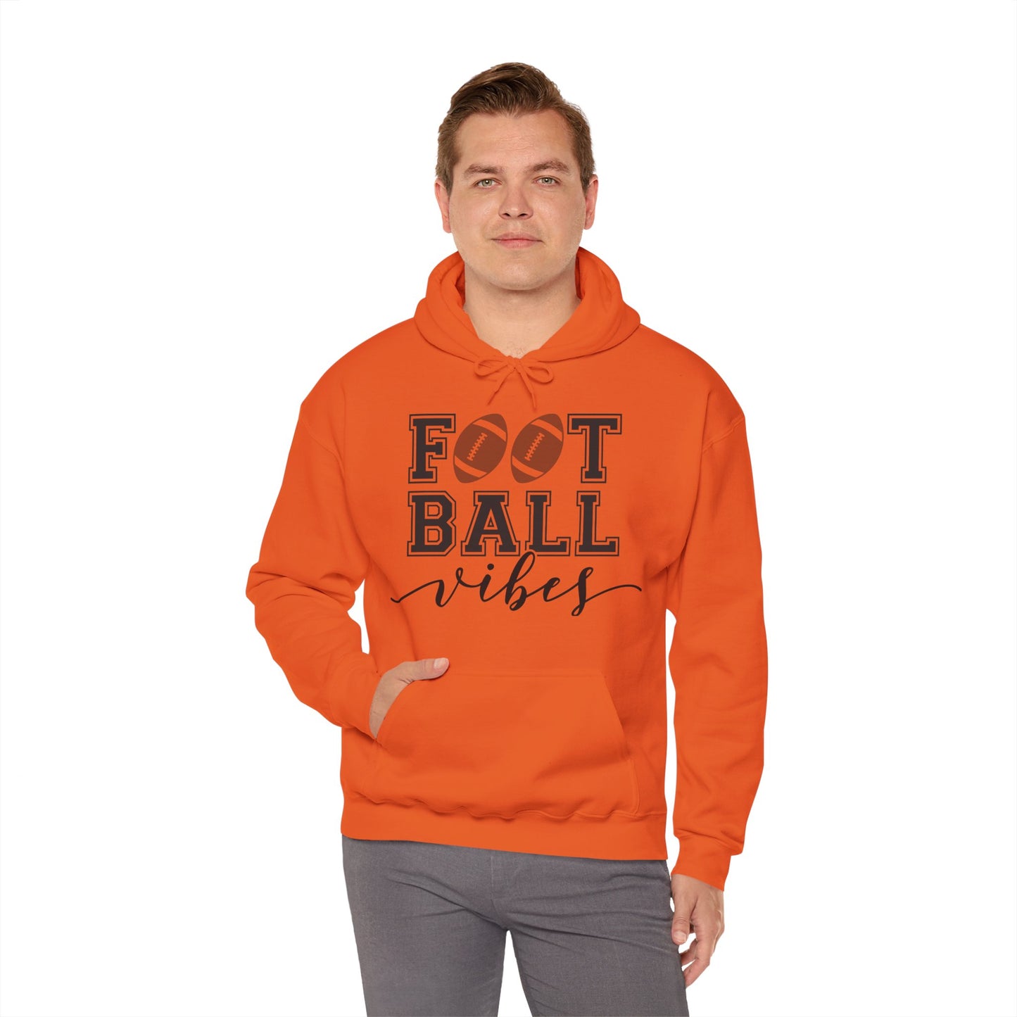Football Vibes Men's Hoodie - Sporty Athletic Apparel