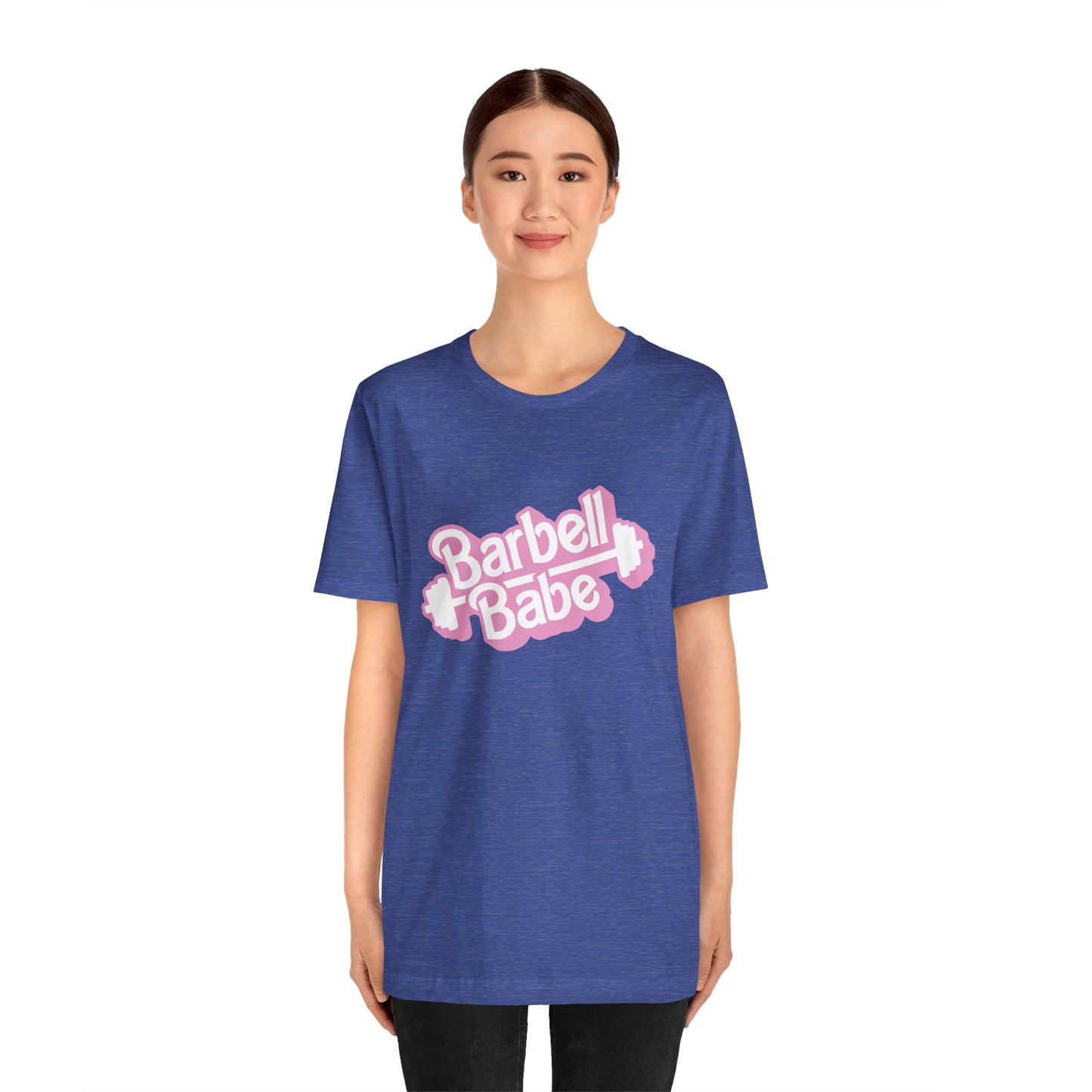 Women's Barbell Babe Tee - Girly and Cute Design
