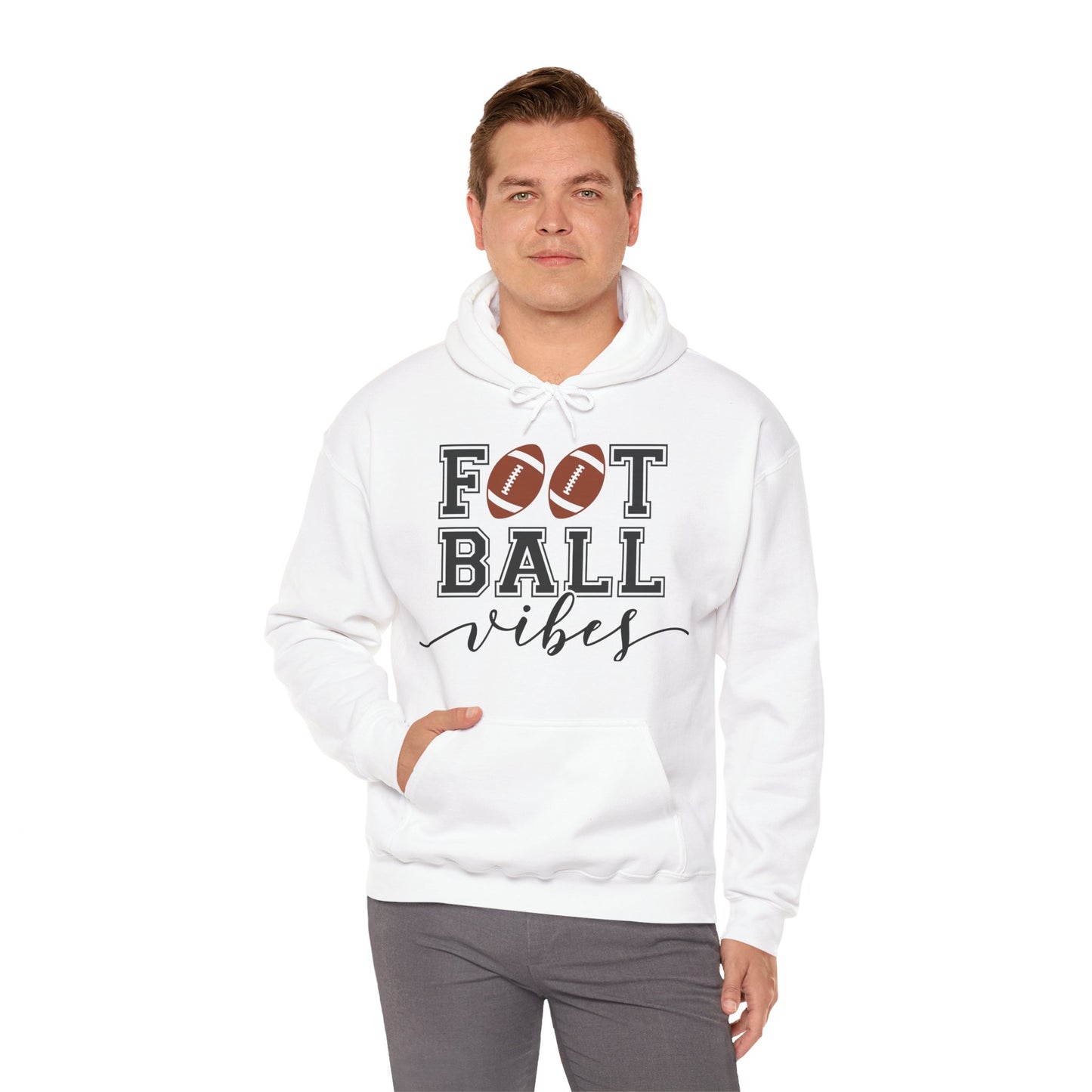 Football Vibes Men's Hoodie - Sporty Athletic Apparel