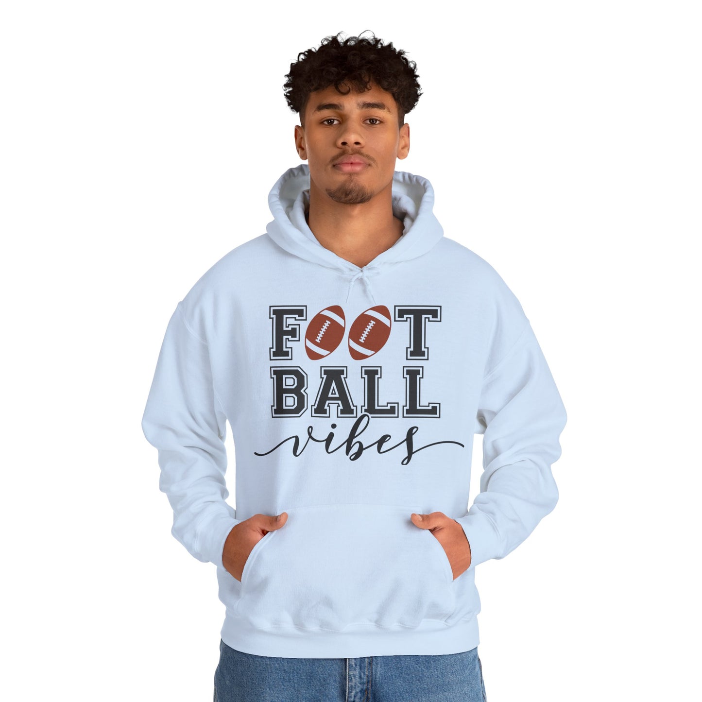 Football Vibes Men's Hoodie - Sporty Athletic Apparel