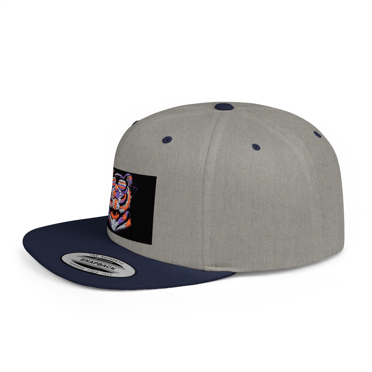 Vibrant Tiger Snapback Hat - Trendy Style for Animal Lovers