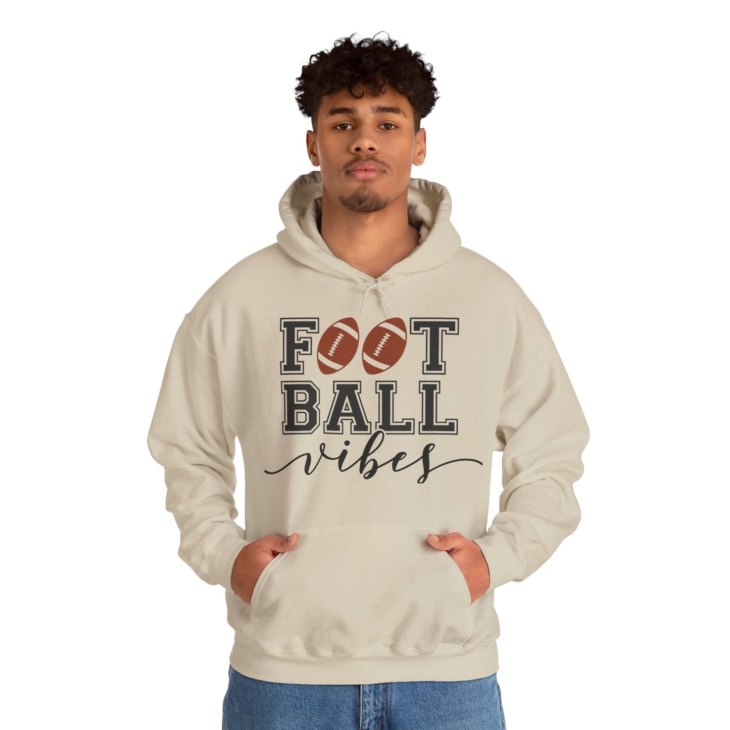 Football Vibes Men's Hoodie - Sporty Athletic Apparel