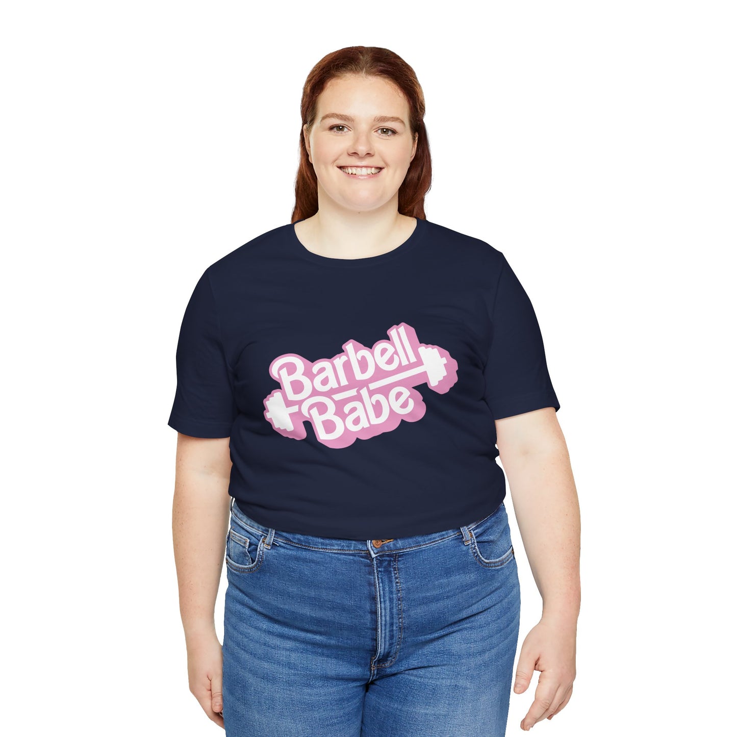 Women's Barbell Babe Tee - Girly and Cute Design