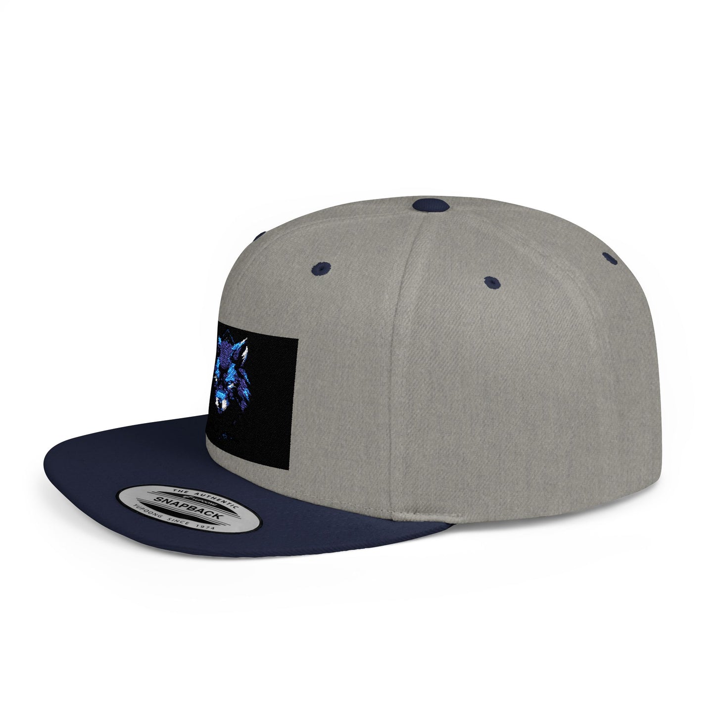 Blue Fox Snapback Cap - Stylish Outdoor Hat for Animal Lovers
