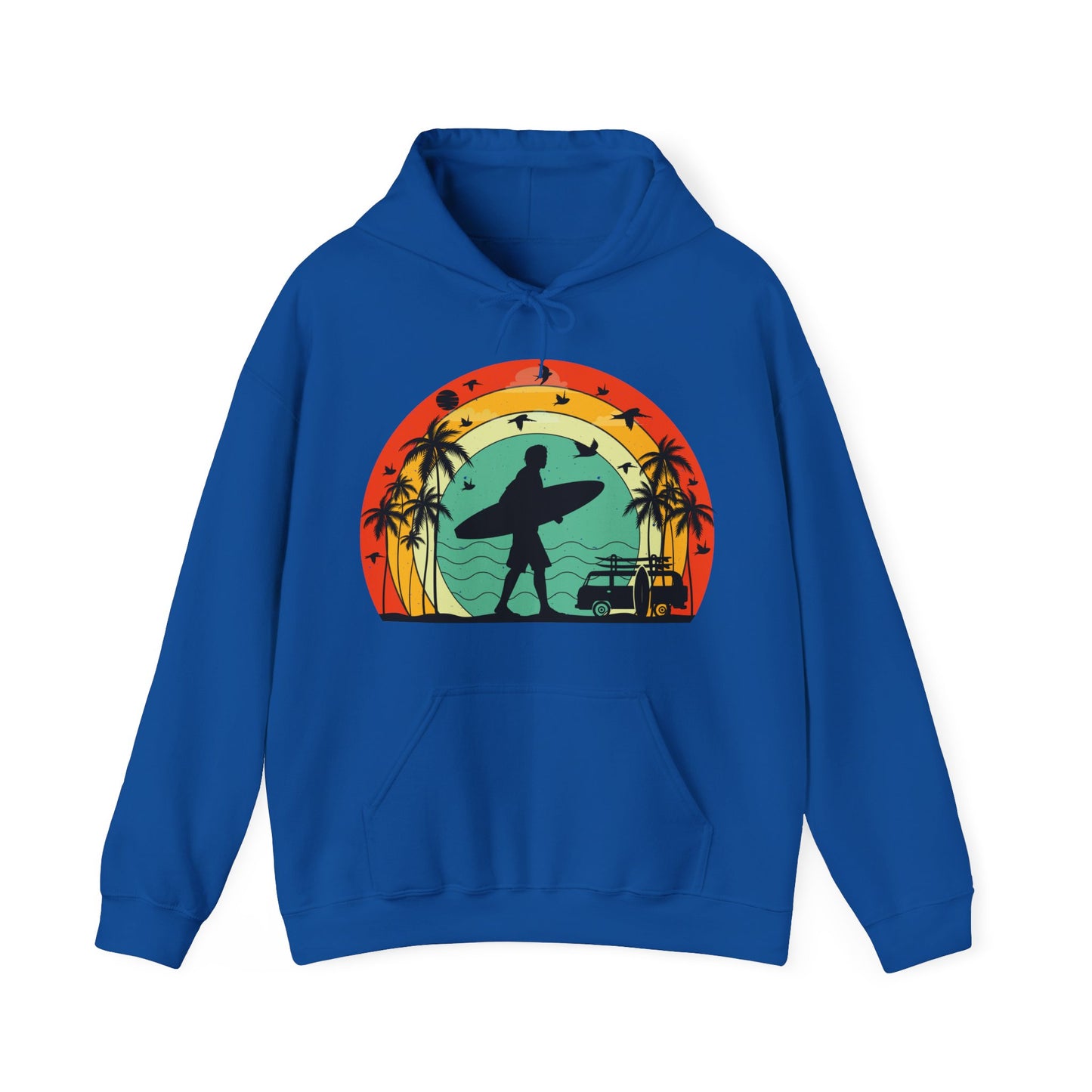 Retro Vintage Surfer Men's Hoodie