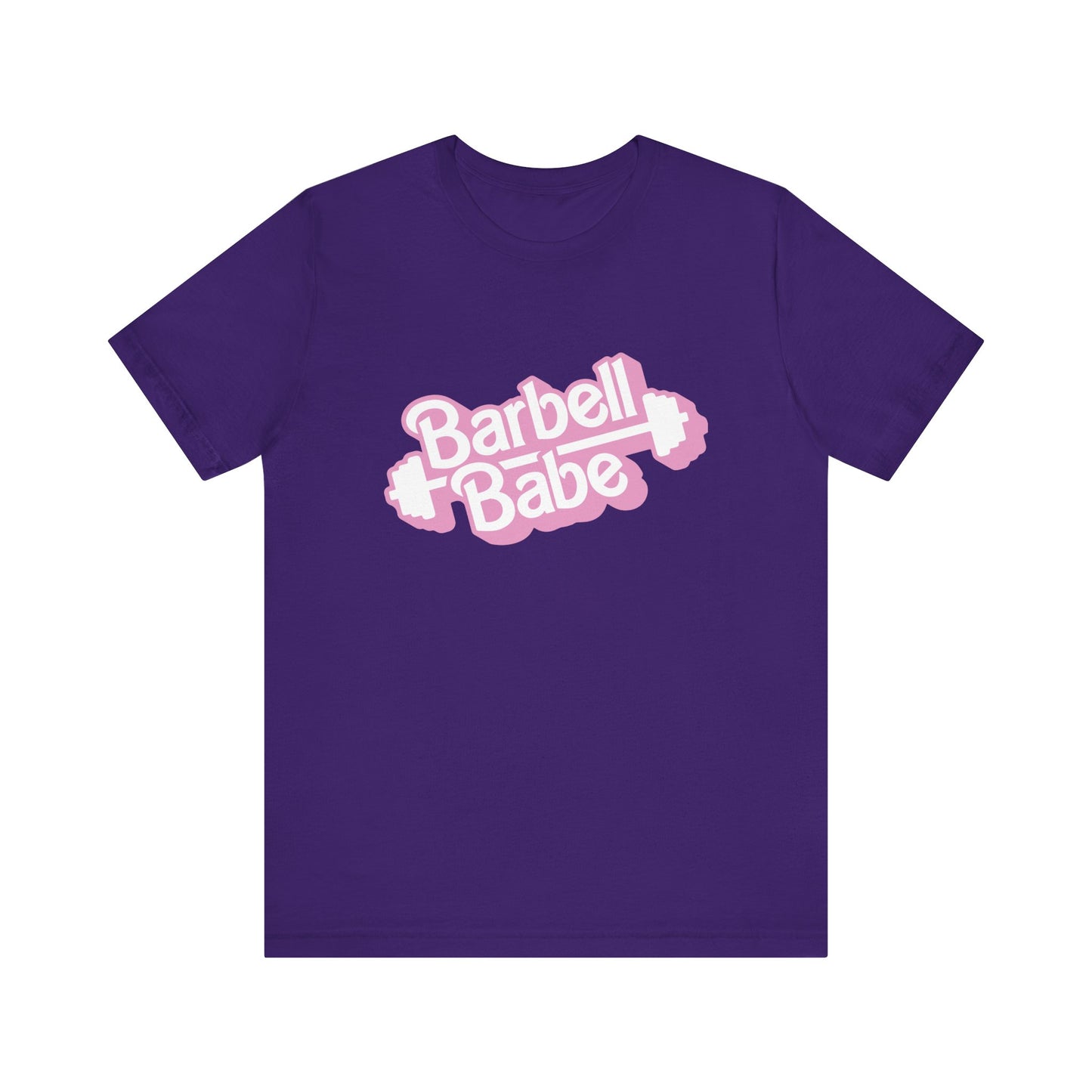 Women's Barbell Babe Tee - Girly and Cute Design