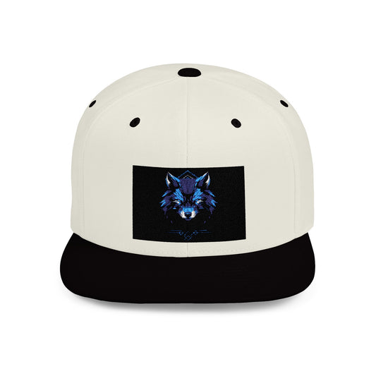 Blue Fox Snapback Cap - Stylish Outdoor Hat for Animal Lovers