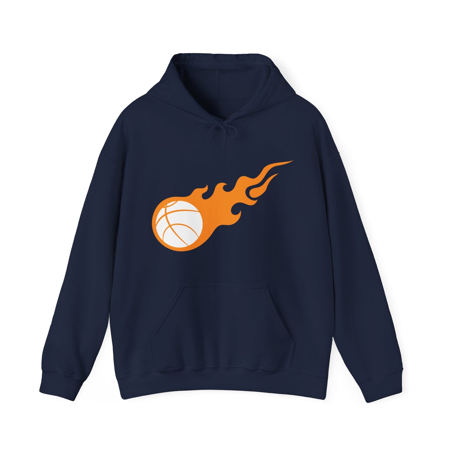 Fire Basketball Hoodie - Men's Varsity Hooded Sweatshirt