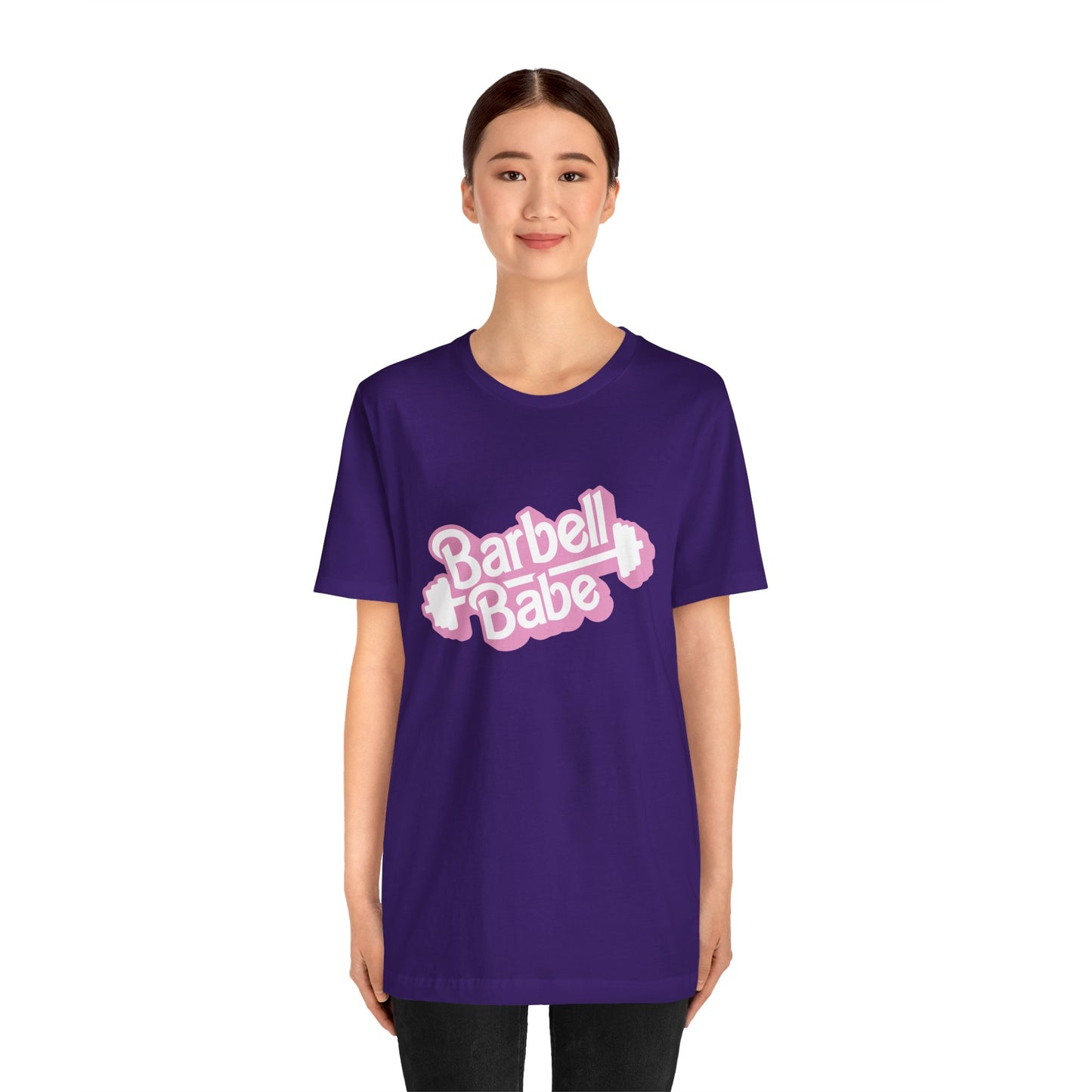 Women's Barbell Babe Tee - Girly and Cute Design