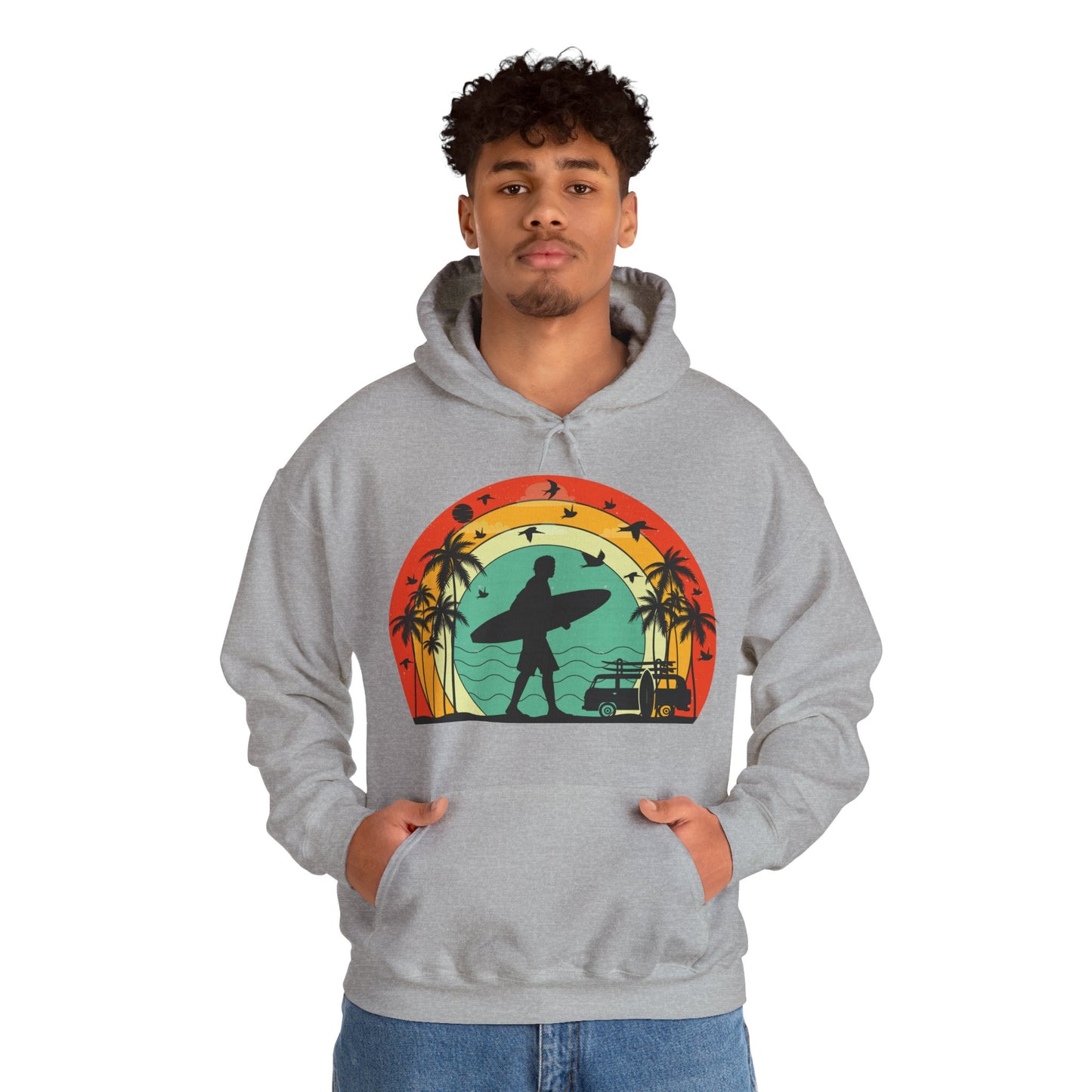 Retro Vintage Surfer Men's Hoodie