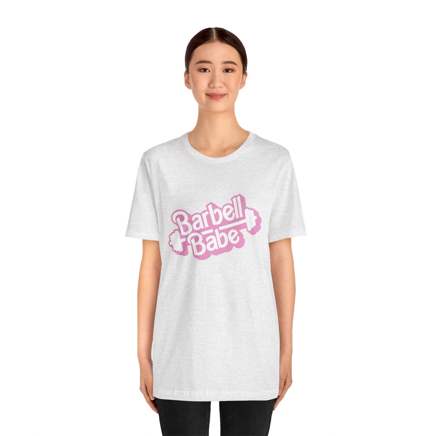 Women's Barbell Babe Tee - Girly and Cute Design