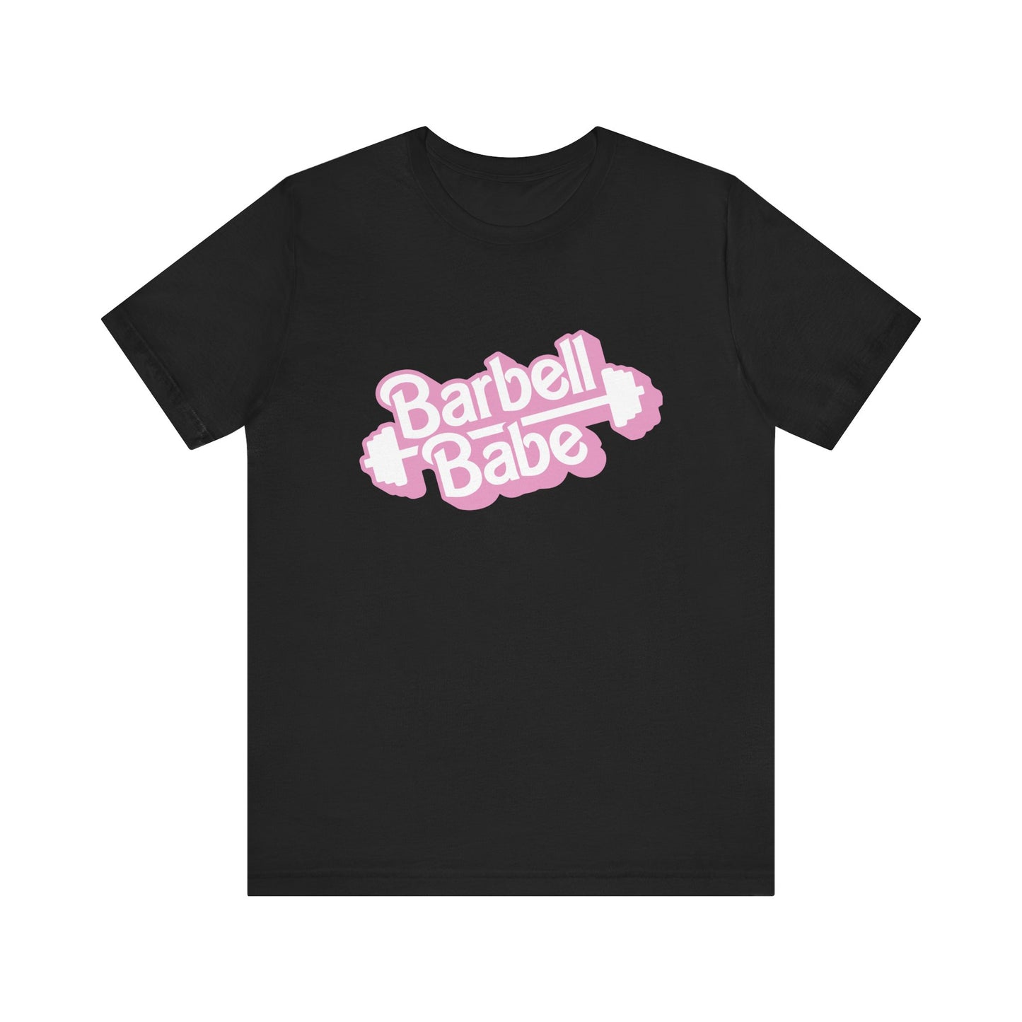 Women's Barbell Babe Tee - Girly and Cute Design