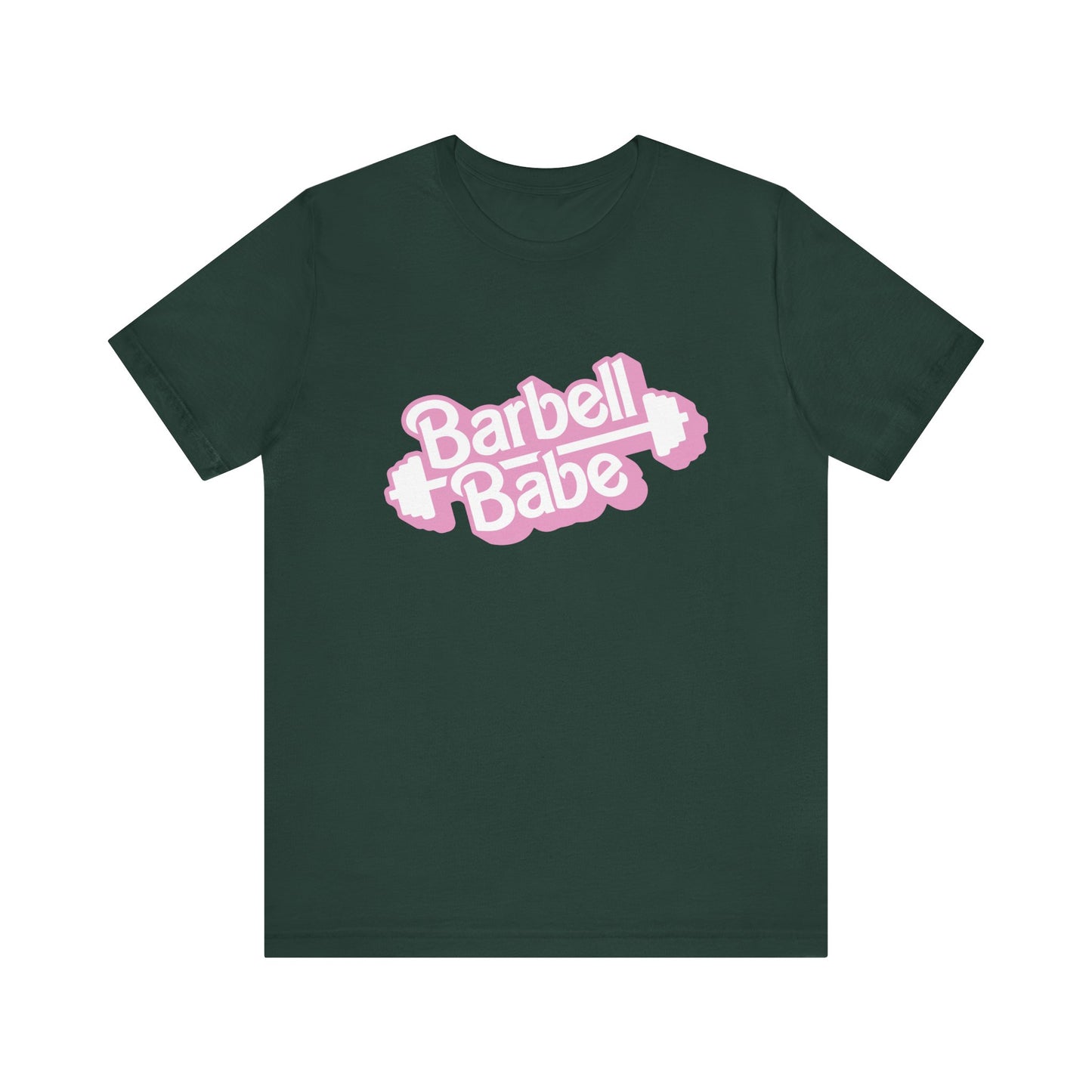 Women's Barbell Babe Tee - Girly and Cute Design