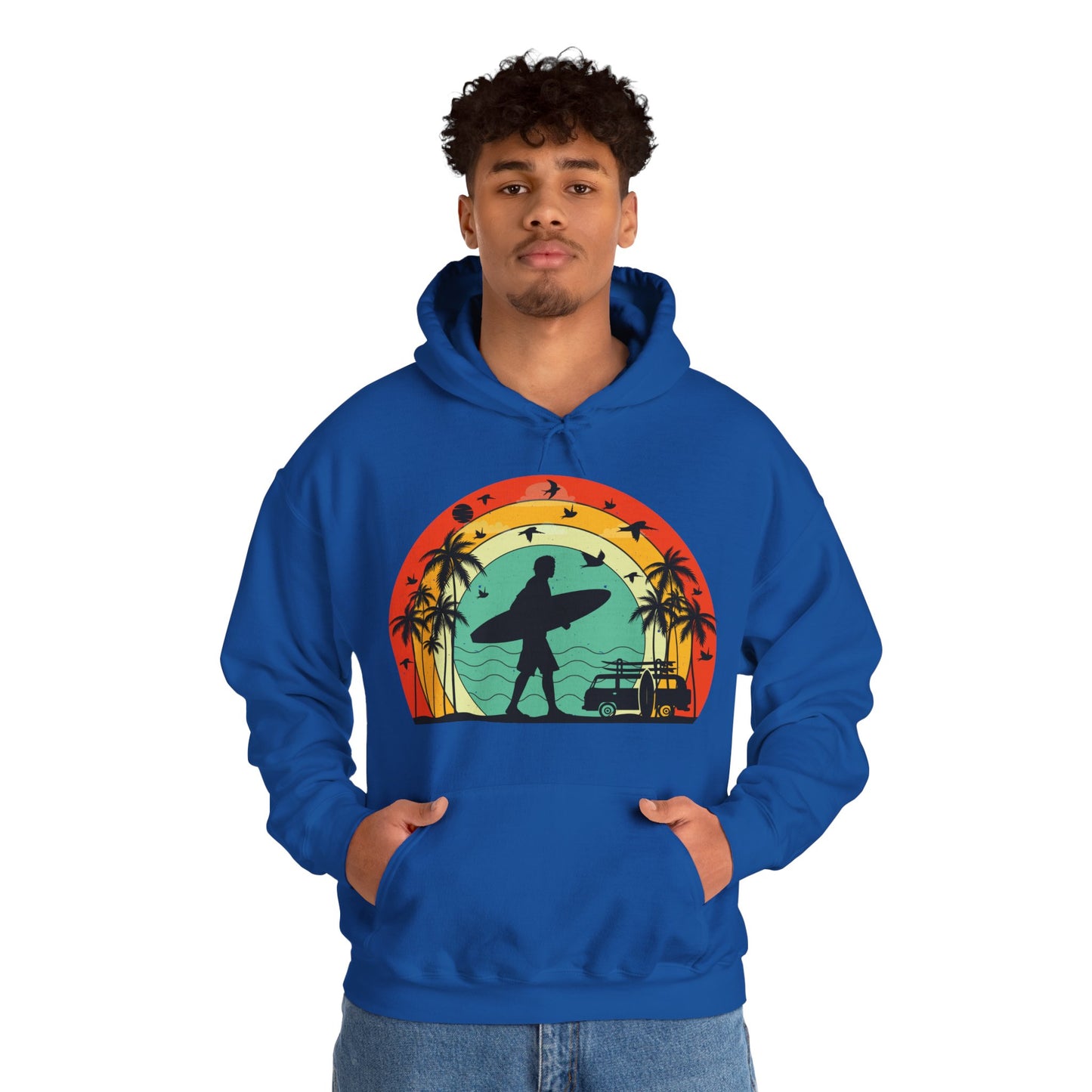 Retro Vintage Surfer Men's Hoodie
