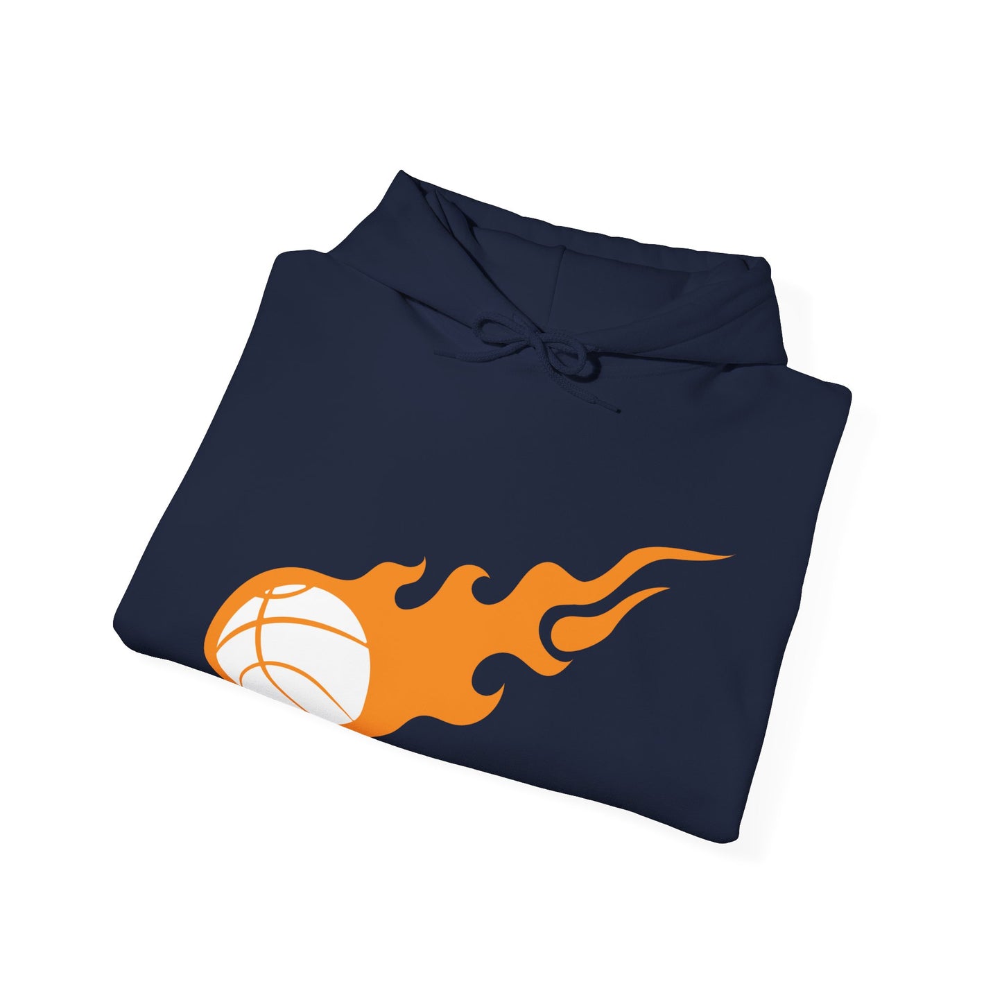 Fire Basketball Hoodie - Men's Varsity Hooded Sweatshirt