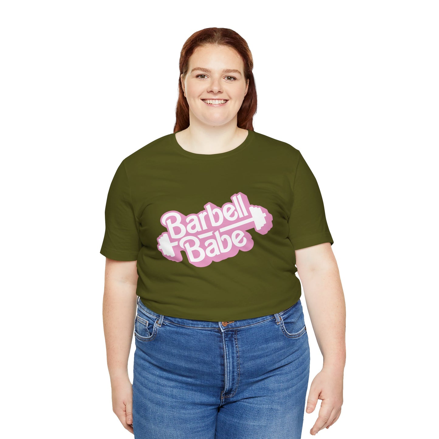Women's Barbell Babe Tee - Girly and Cute Design