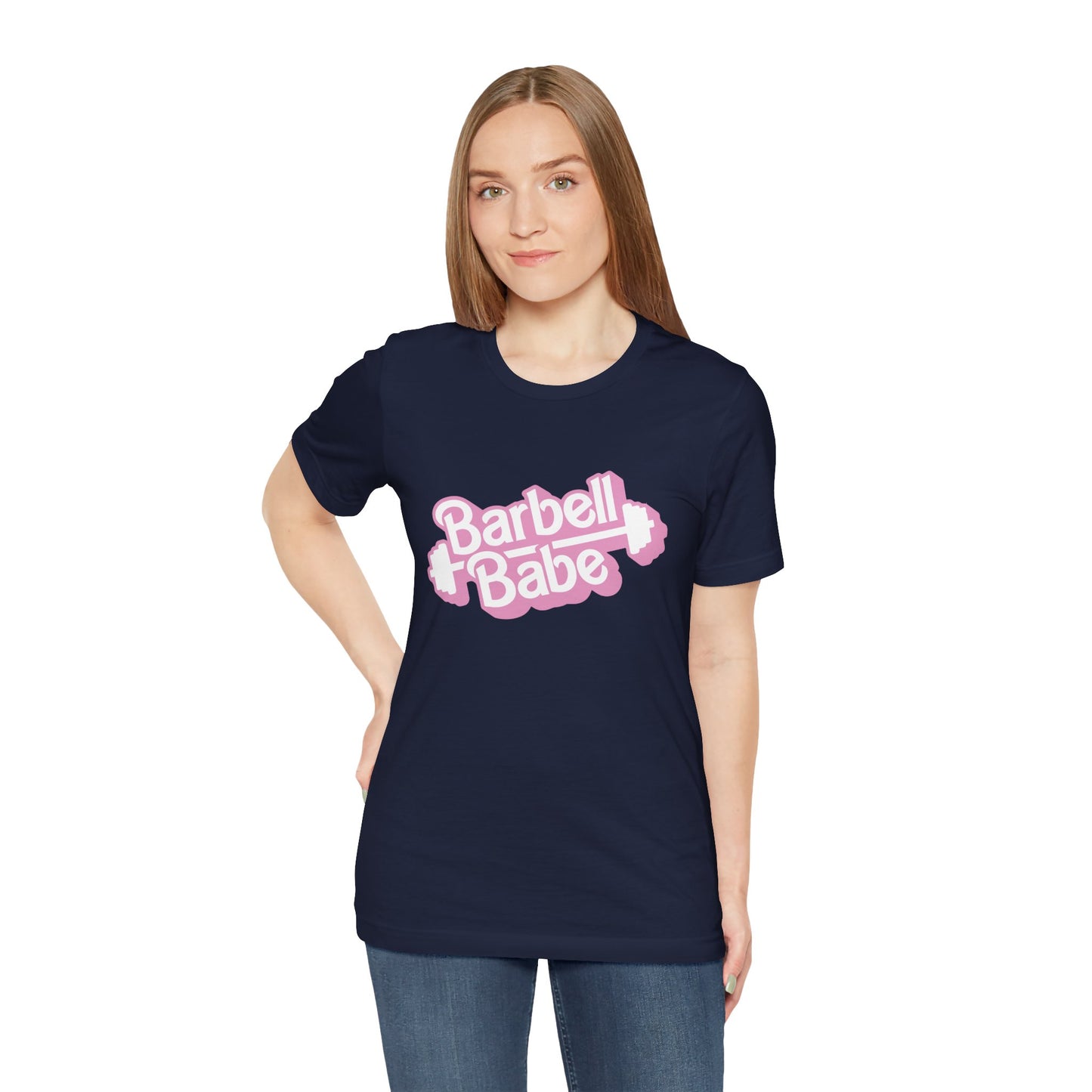 Women's Barbell Babe Tee - Girly and Cute Design