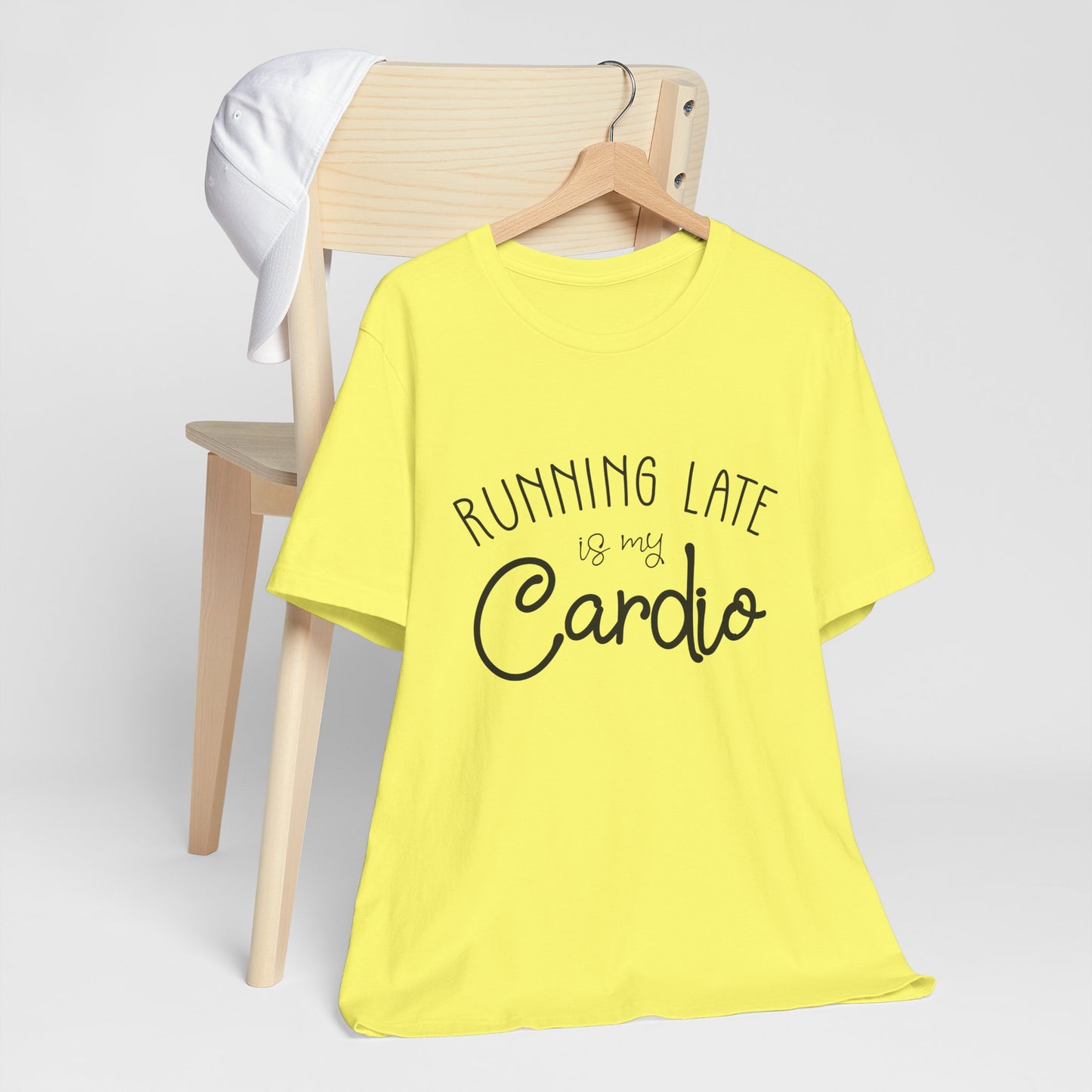 Men's T-Shirt - Running Late is my Cardio Tee