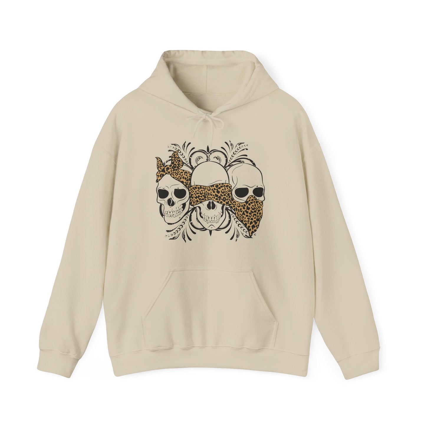 Three Skull Head - Men's Hoodie