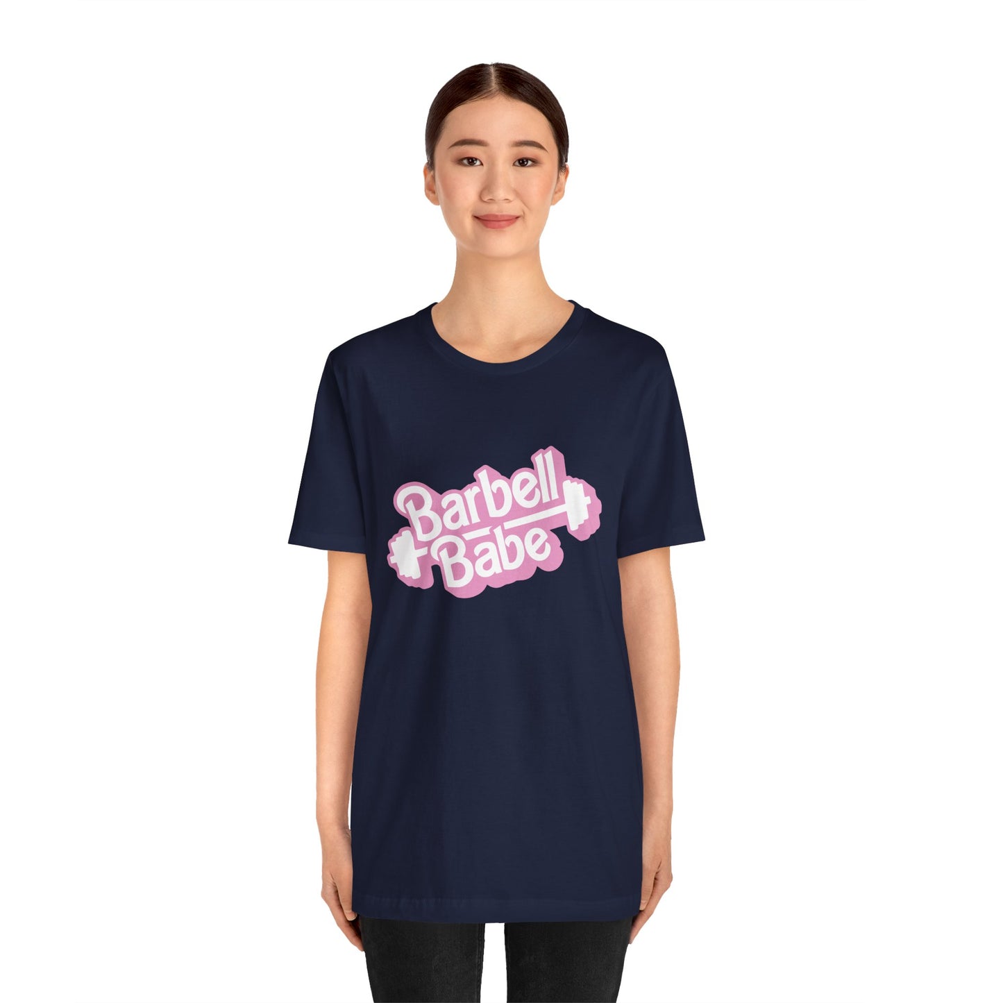 Women's Barbell Babe Tee - Girly and Cute Design