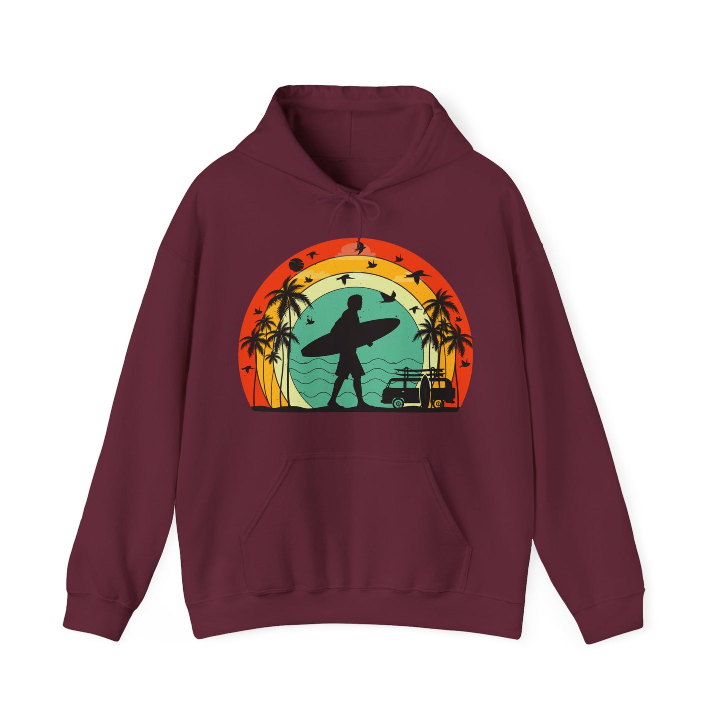 Retro Vintage Surfer Men's Hoodie