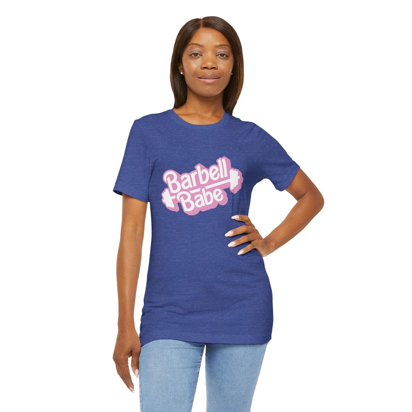 Women's Barbell Babe Tee - Girly and Cute Design
