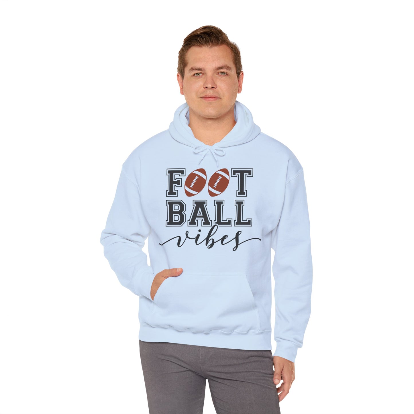 Football Vibes Men's Hoodie - Sporty Athletic Apparel