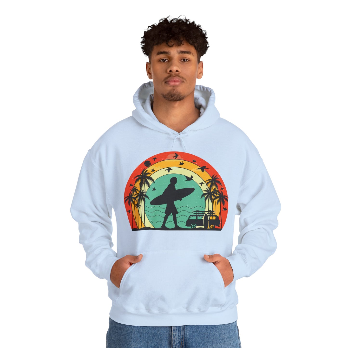 Retro Vintage Surfer Men's Hoodie