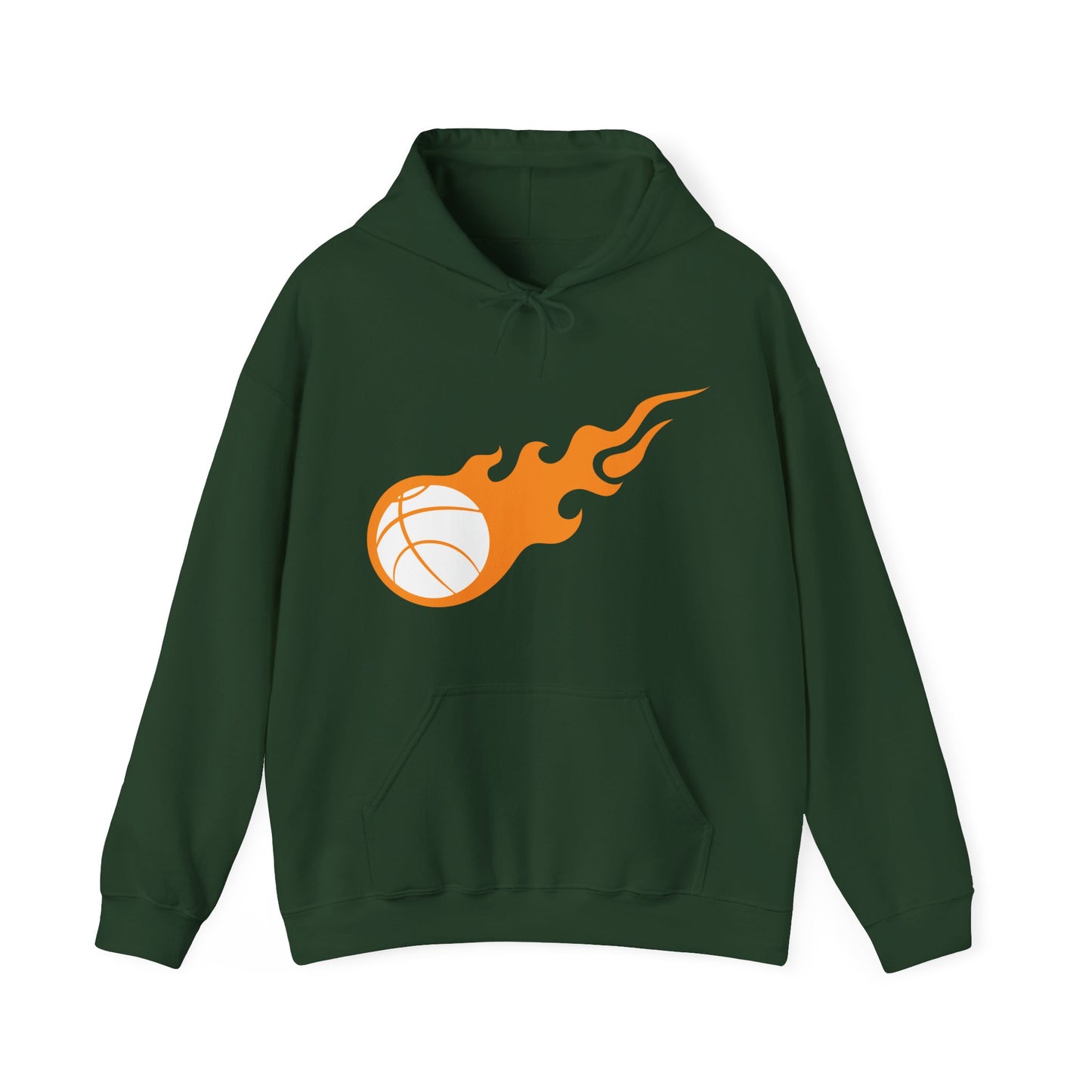 Fire Basketball Hoodie - Men's Varsity Hooded Sweatshirt