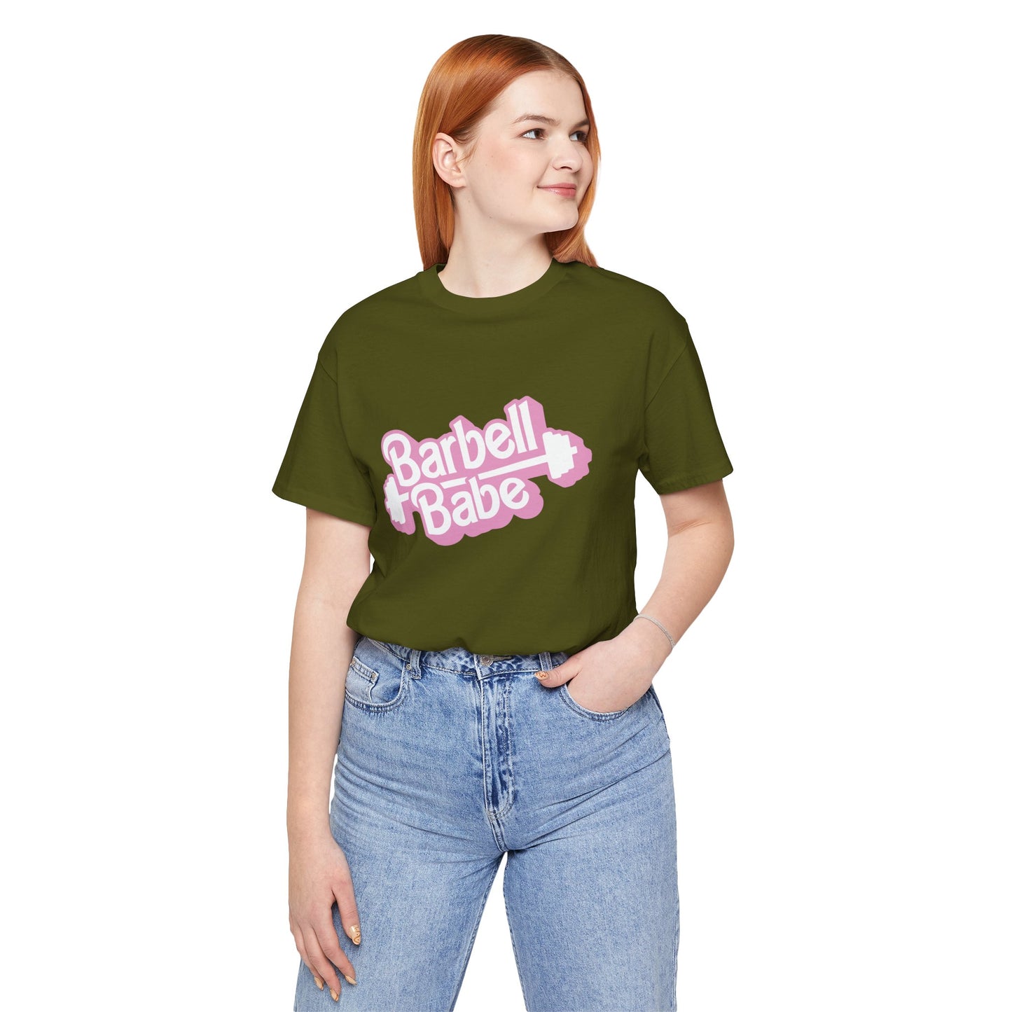 Women's Barbell Babe Tee - Girly and Cute Design