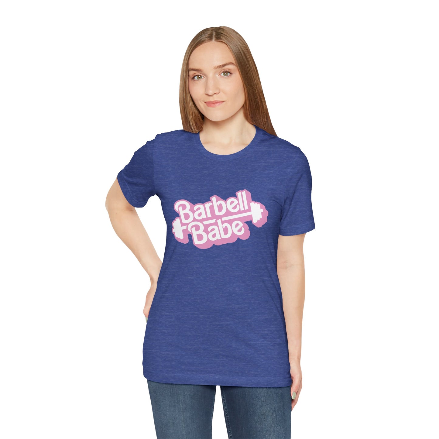 Women's Barbell Babe Tee - Girly and Cute Design