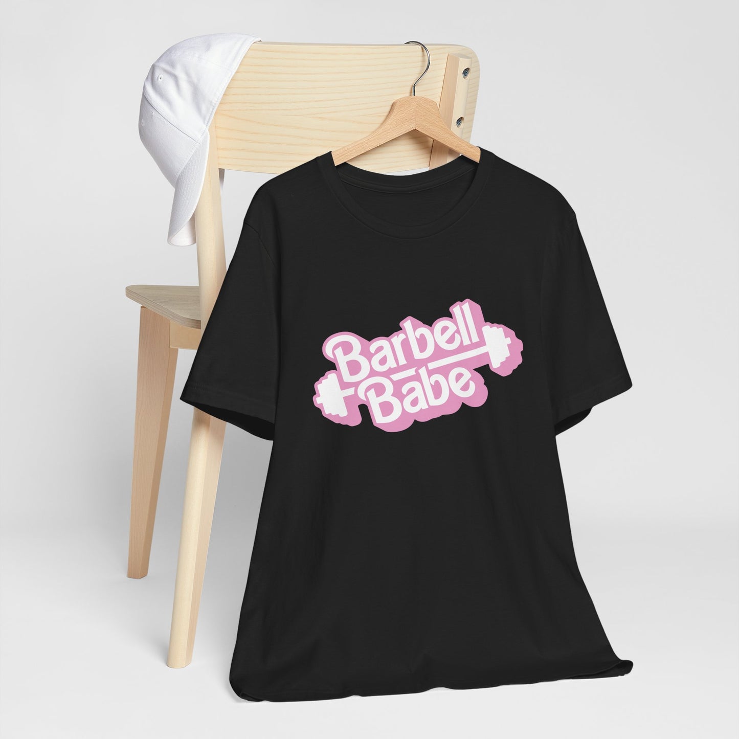 Women's Barbell Babe Tee - Girly and Cute Design
