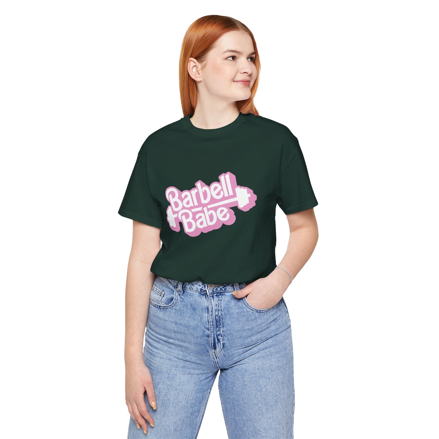 Women's Barbell Babe Tee - Girly and Cute Design