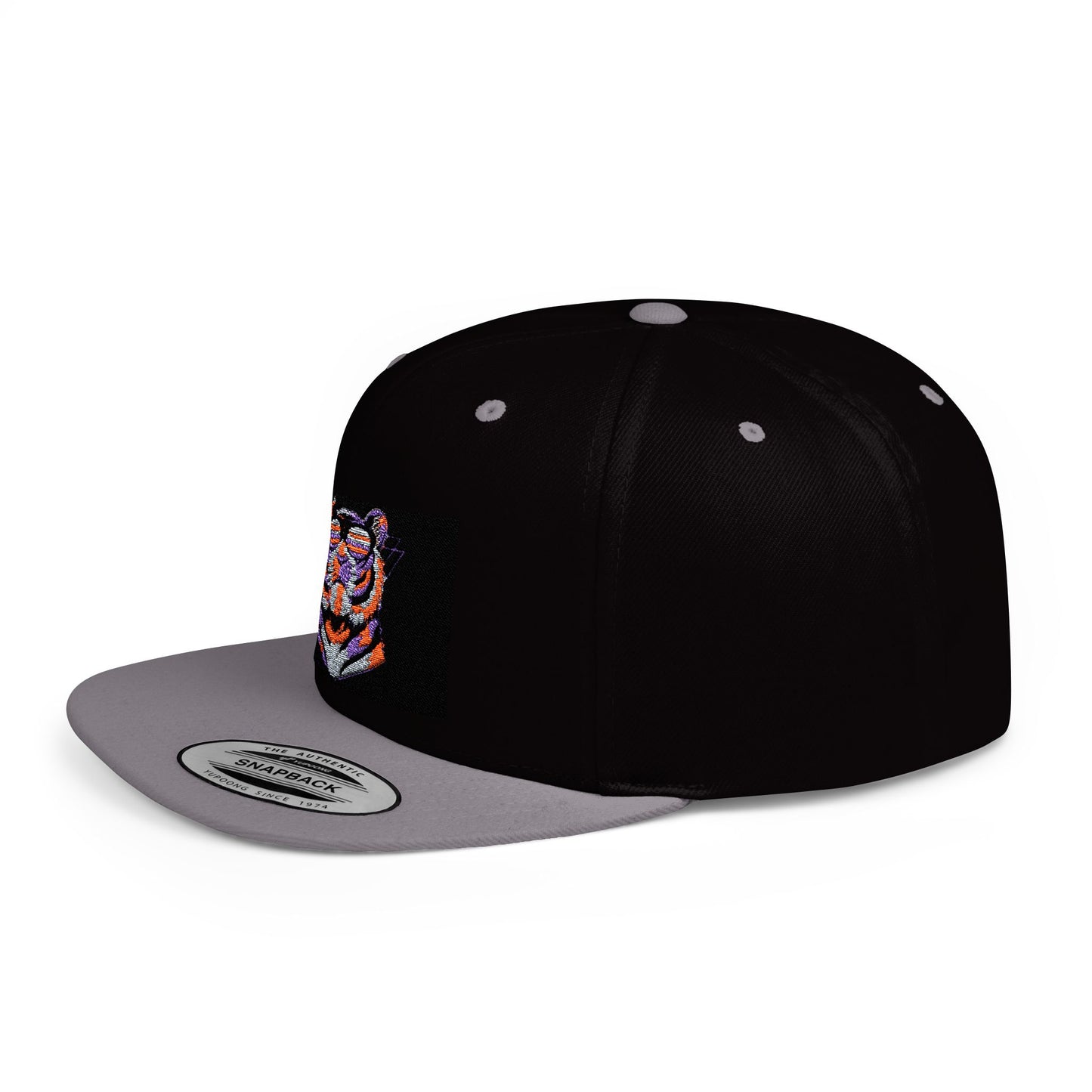 Vibrant Tiger Snapback Hat - Trendy Style for Animal Lovers