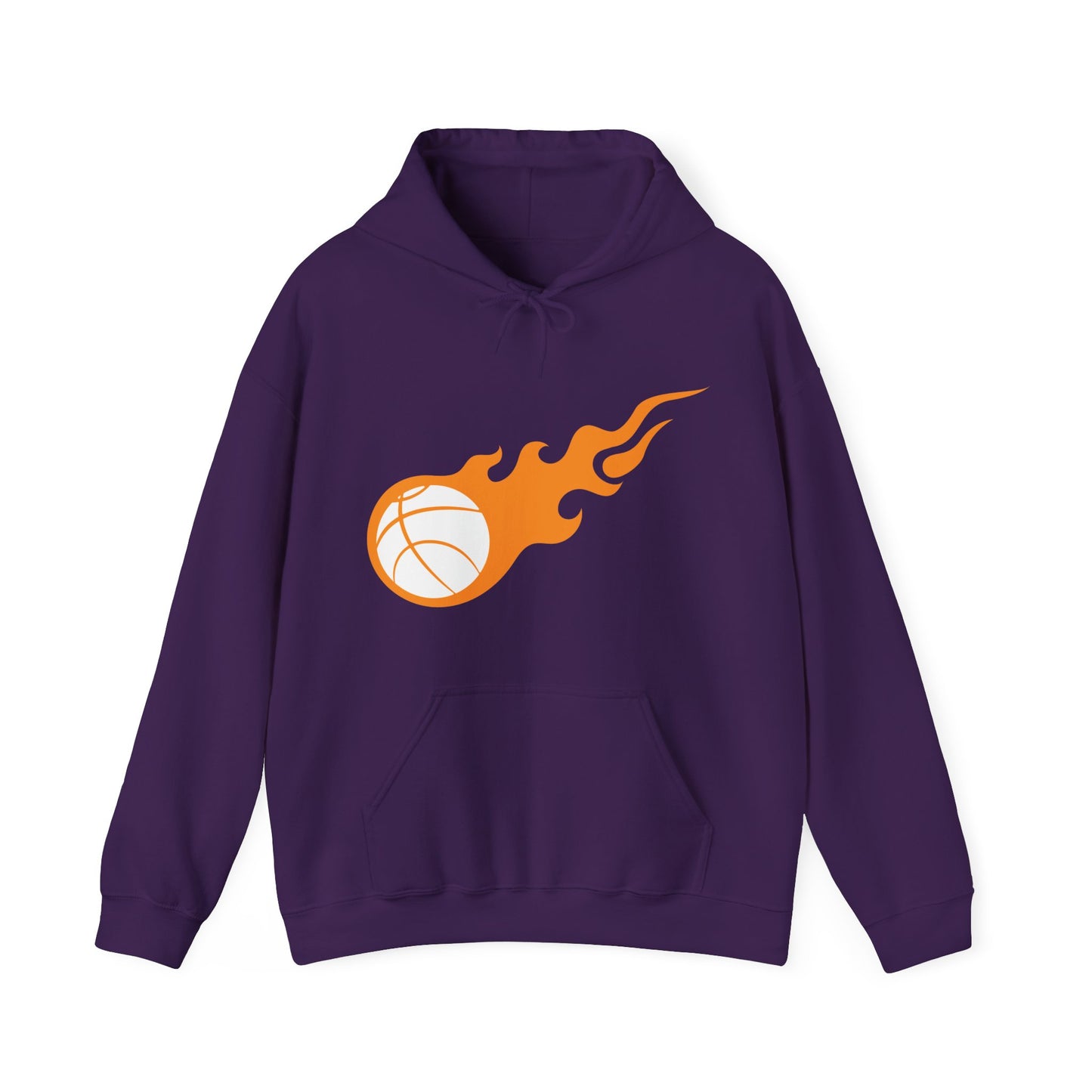 Fire Basketball Hoodie - Men's Varsity Hooded Sweatshirt