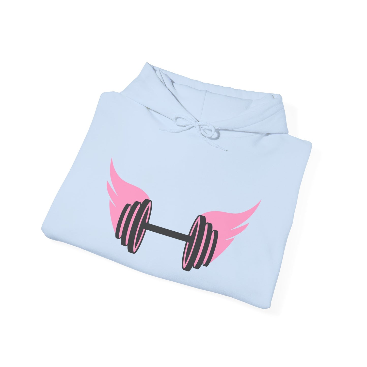 Women's Hoodie - Strong Barbell With Wings