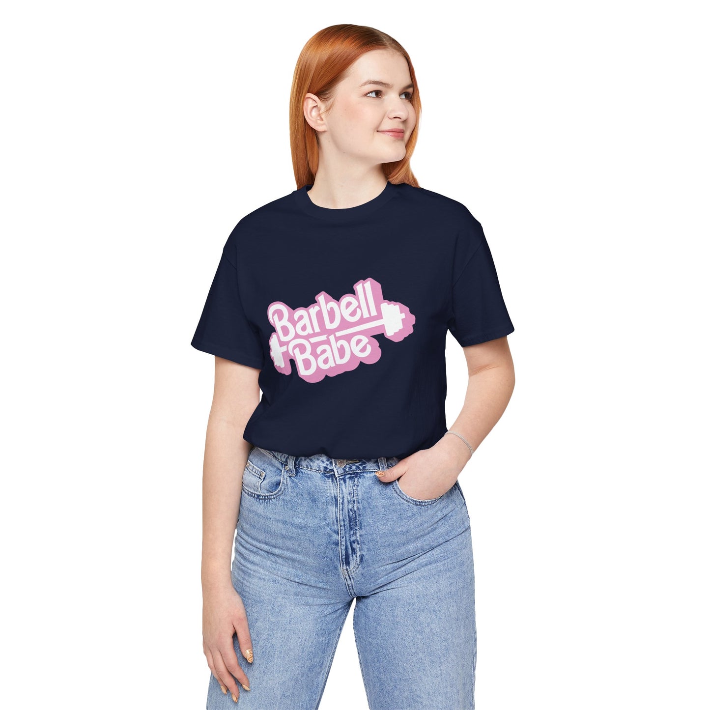 Women's Barbell Babe Tee - Girly and Cute Design