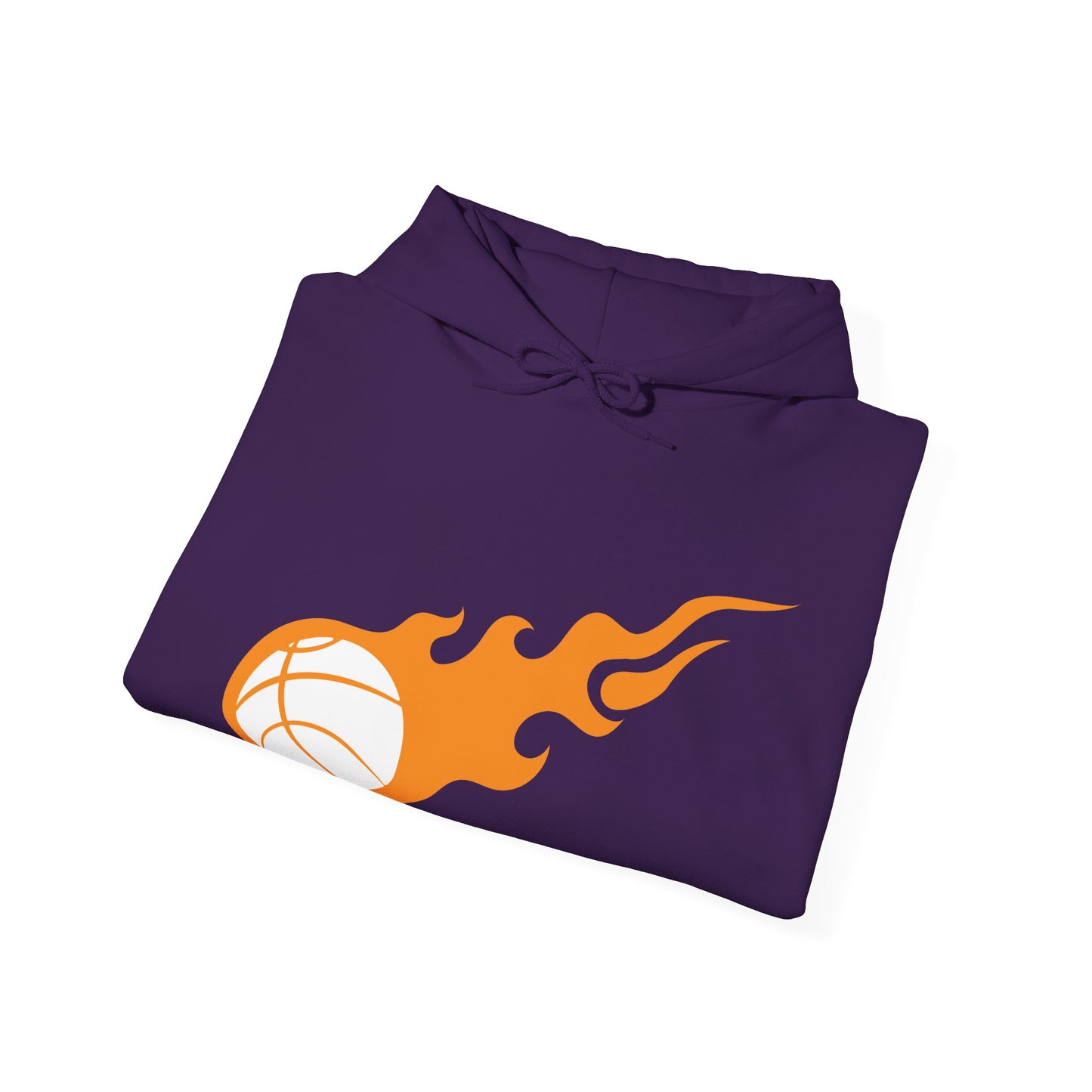 Fire Basketball Hoodie - Men's Varsity Hooded Sweatshirt