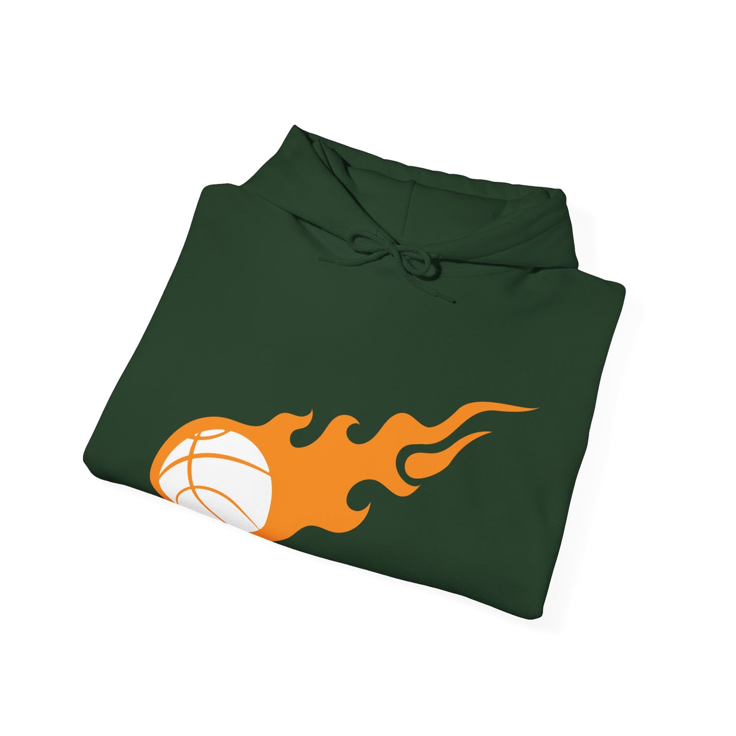 Fire Basketball Hoodie - Men's Varsity Hooded Sweatshirt