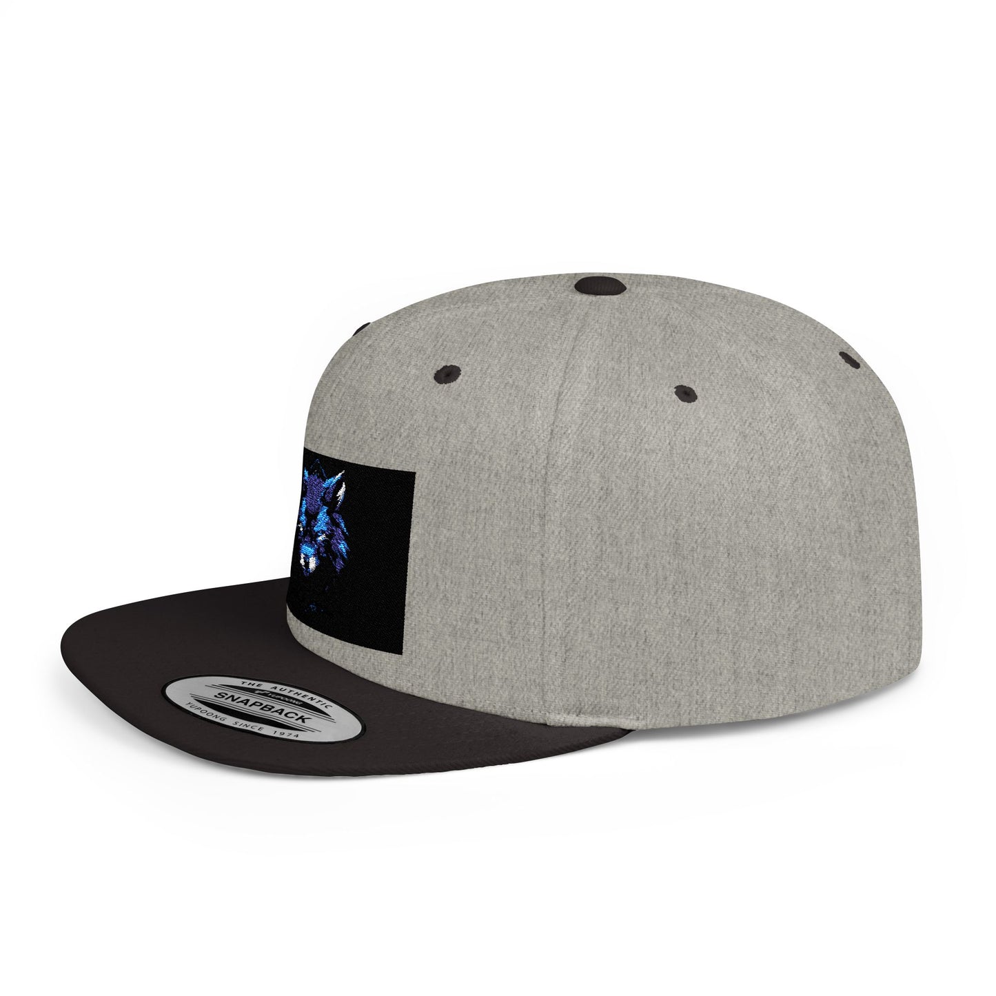 Blue Fox Snapback Cap - Stylish Outdoor Hat for Animal Lovers