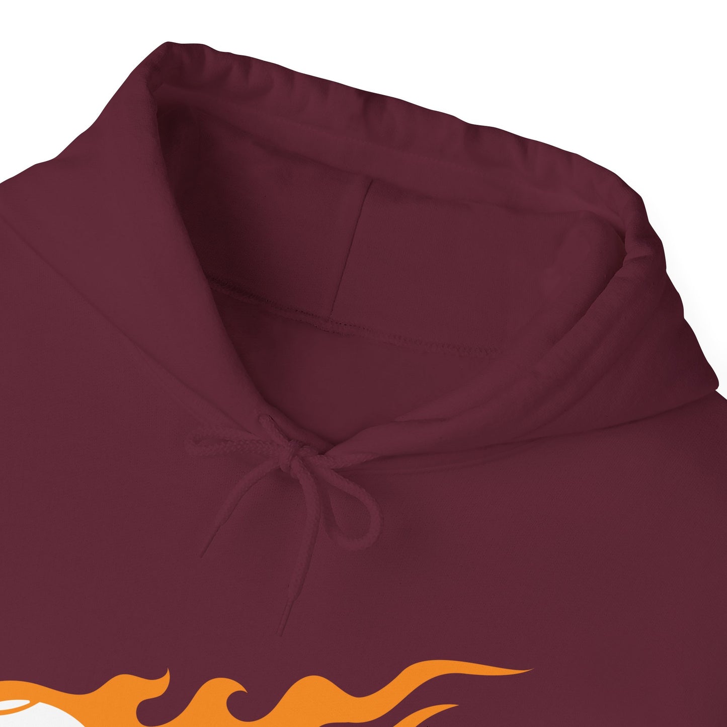 Fire Basketball Hoodie - Men's Varsity Hooded Sweatshirt